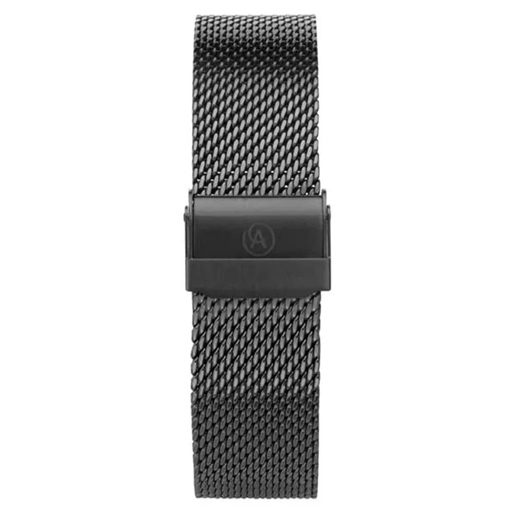 Accurist Black Milanese Bracelet Mens Watch 7374