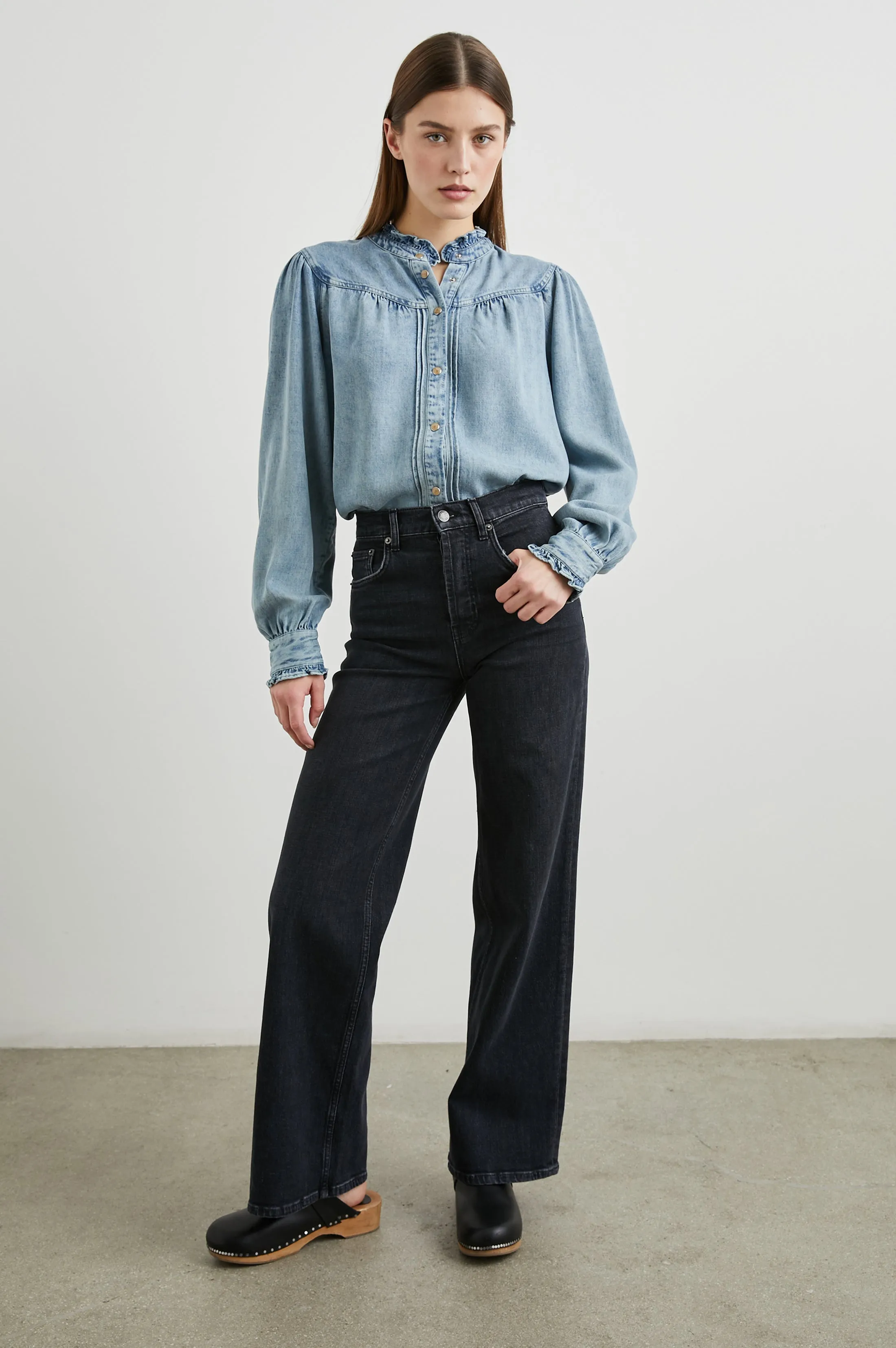 ALANNA SHIRT - ANTIQUE INDIGO Rails