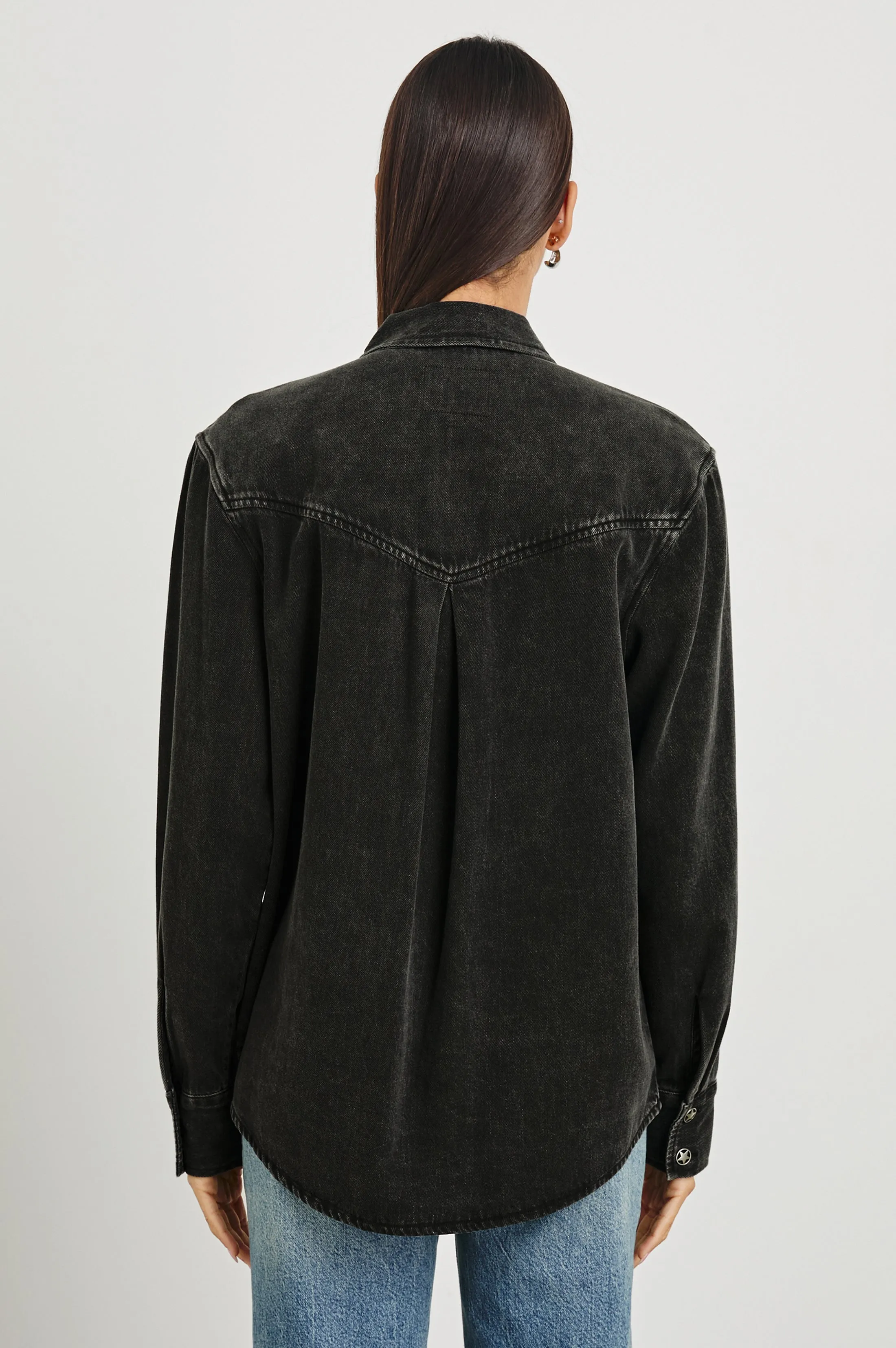 AUGUST SHIRT JACKET - FADED BLACK Rails