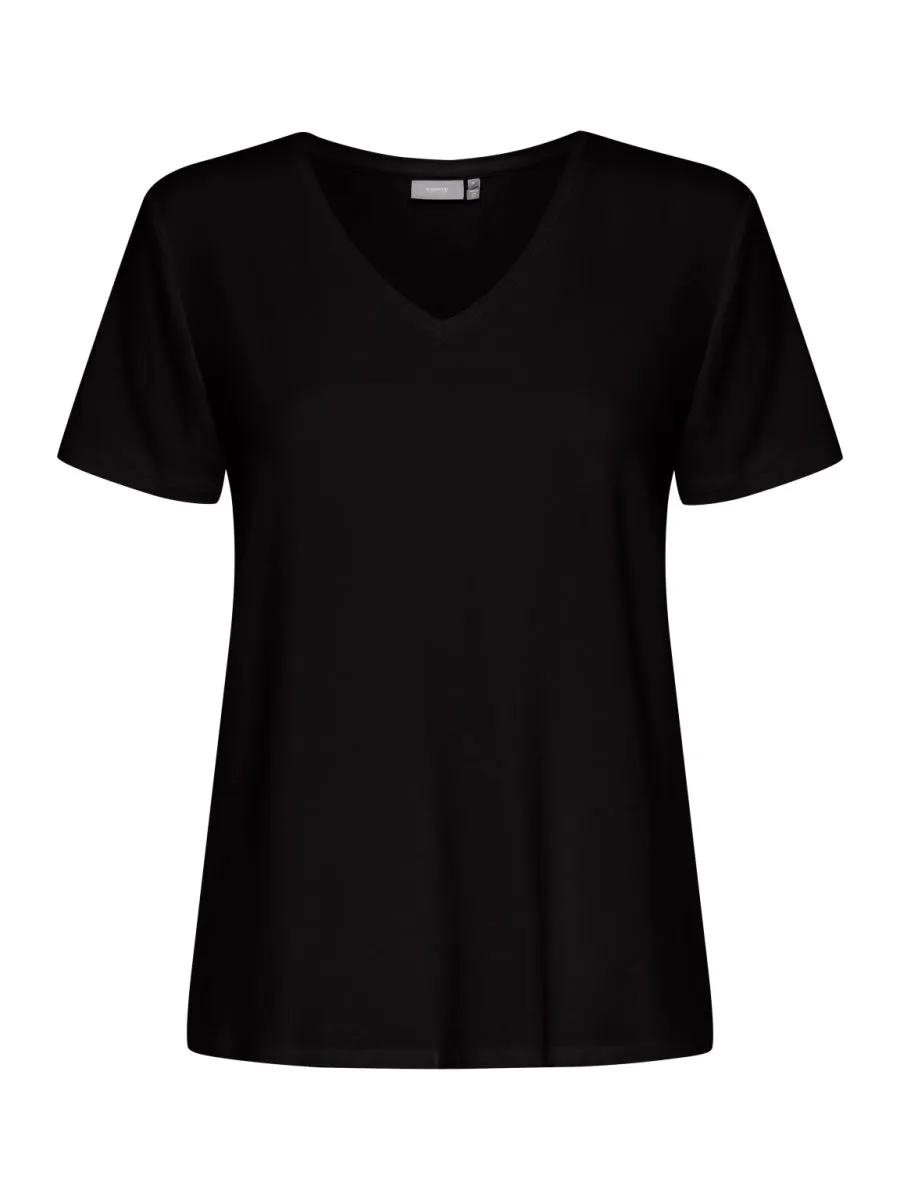 B Young ByRexima V-Neck T-Shirt Black