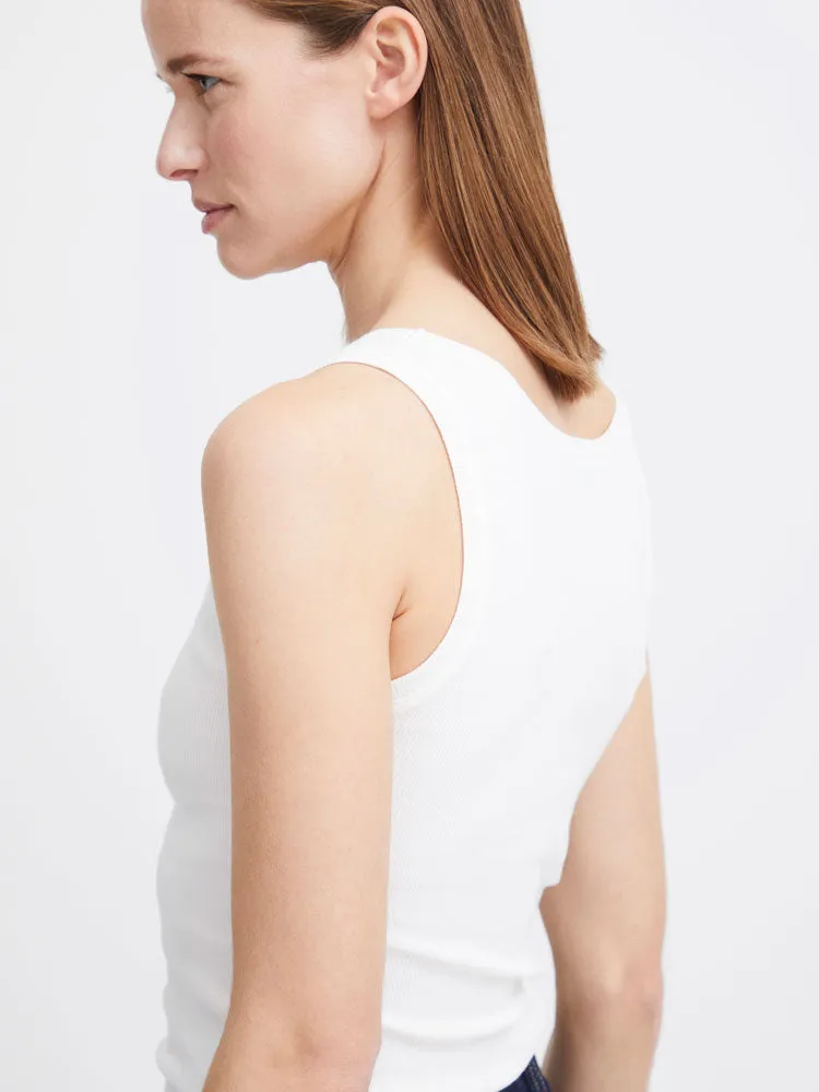 B Young BySanana Tank Top Off White