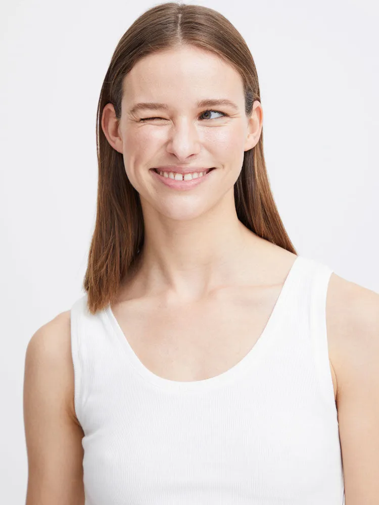 B Young BySanana Tank Top Off White