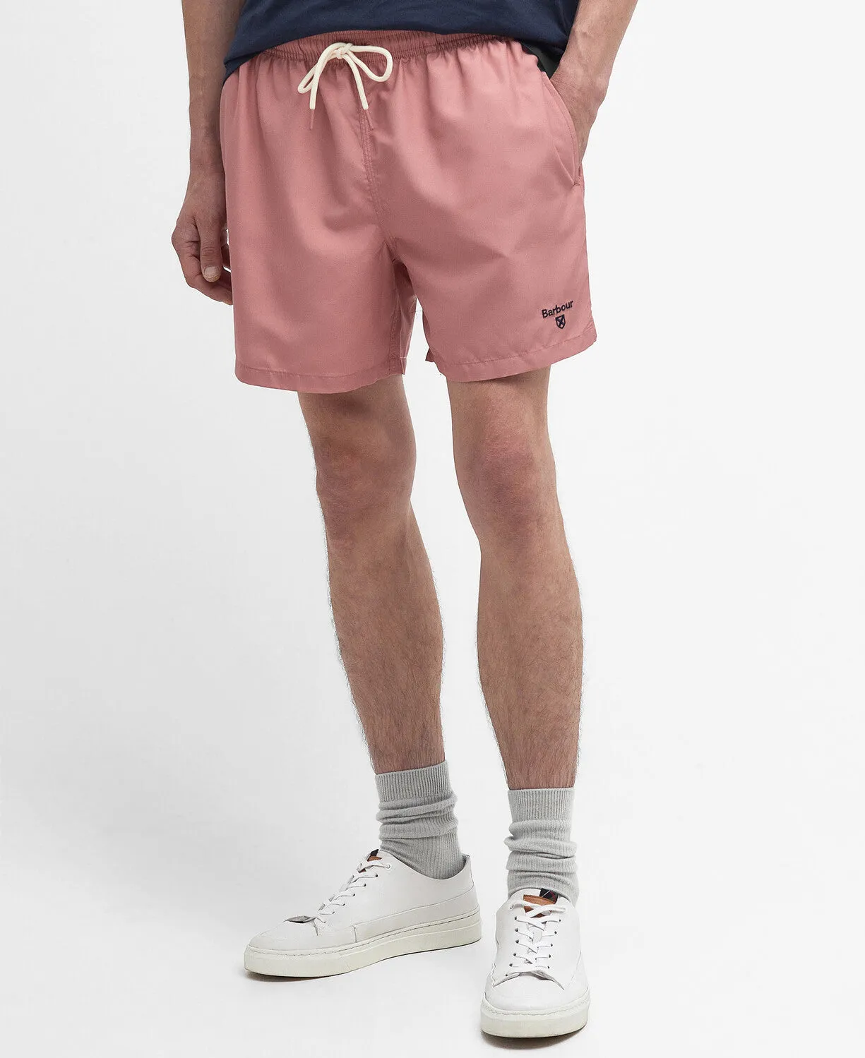 Barbour Mens Staple Logo 5" Swimshort - Pink clay, Olive, Navy, Blue force