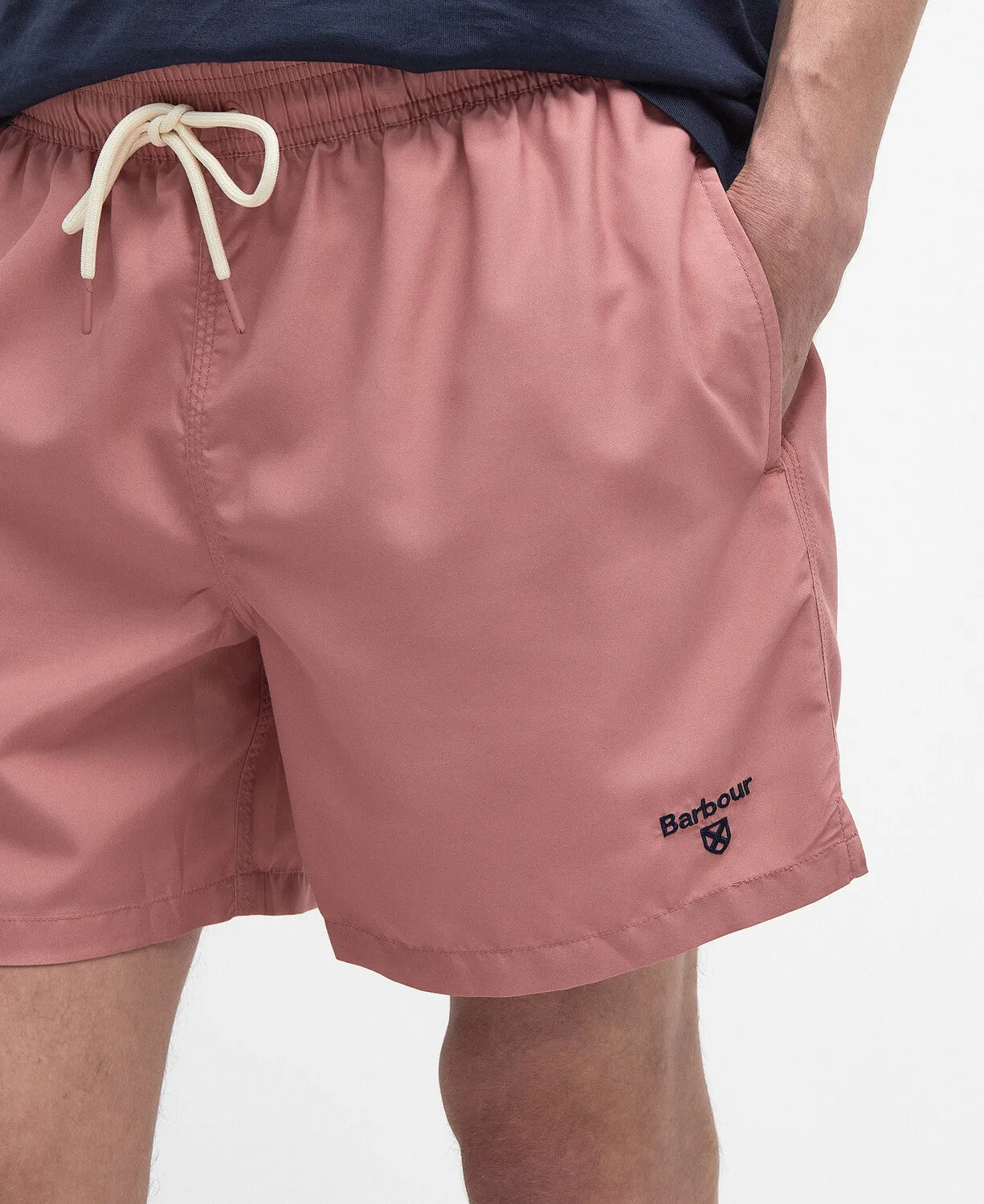 Barbour Mens Staple Logo 5" Swimshort - Pink clay, Olive, Navy, Blue force