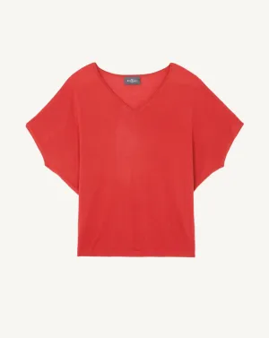 Batwing V-neck jumper Eric Bompard