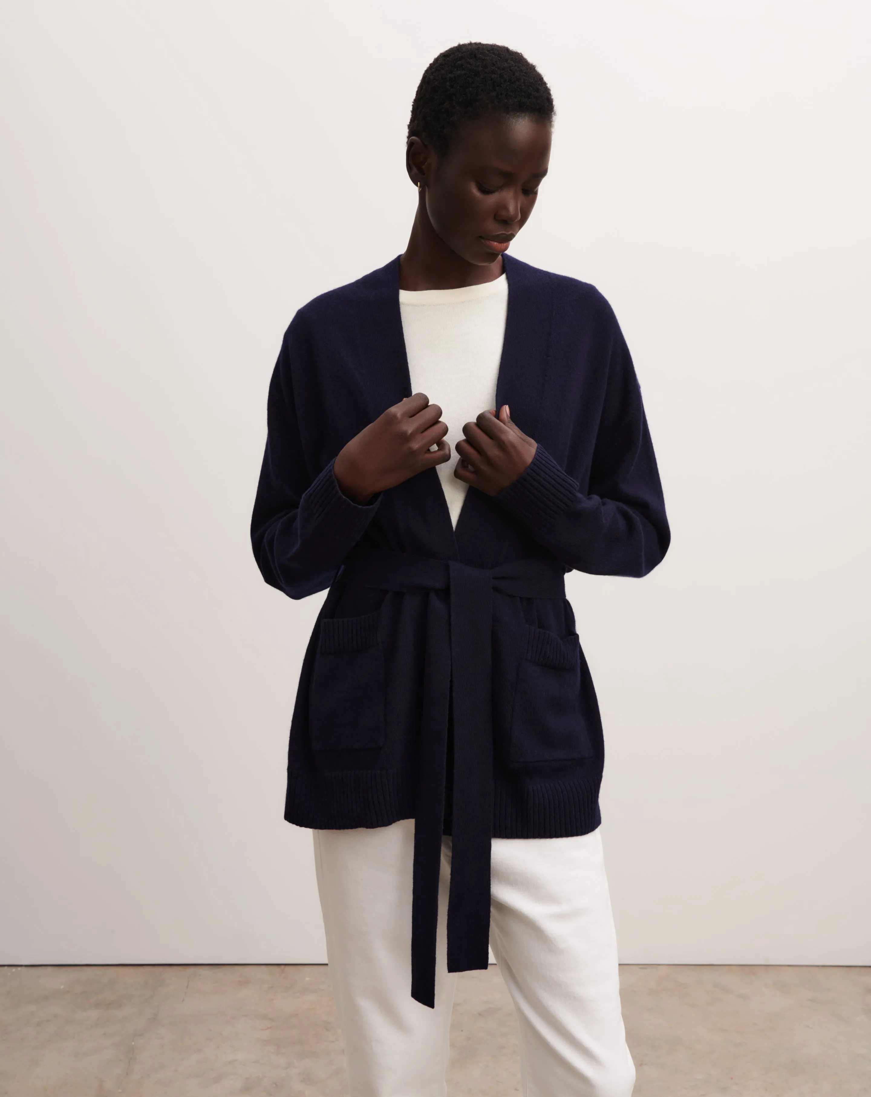 Belted cosy jacket Eric Bompard