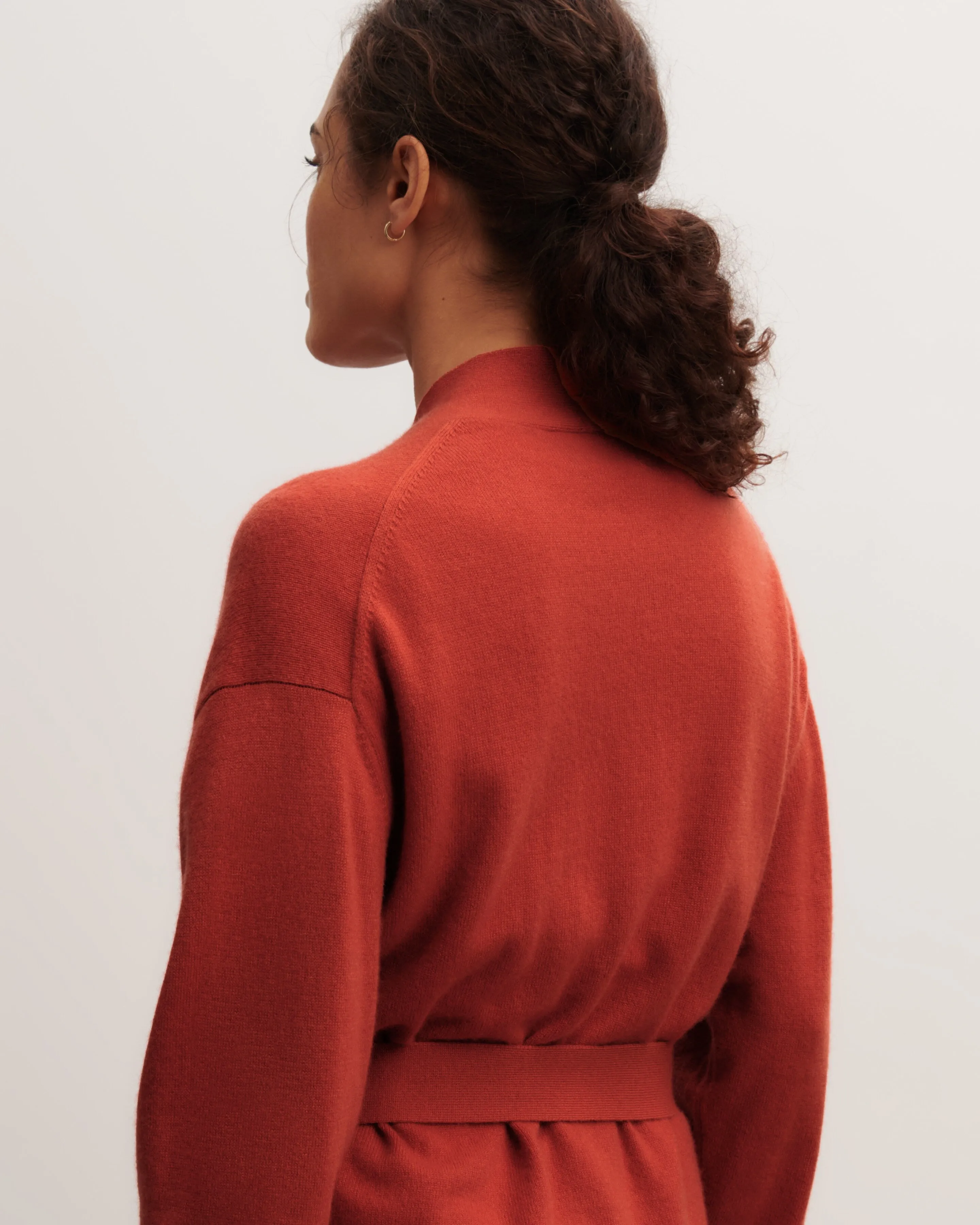 Belted cosy jacket Eric Bompard