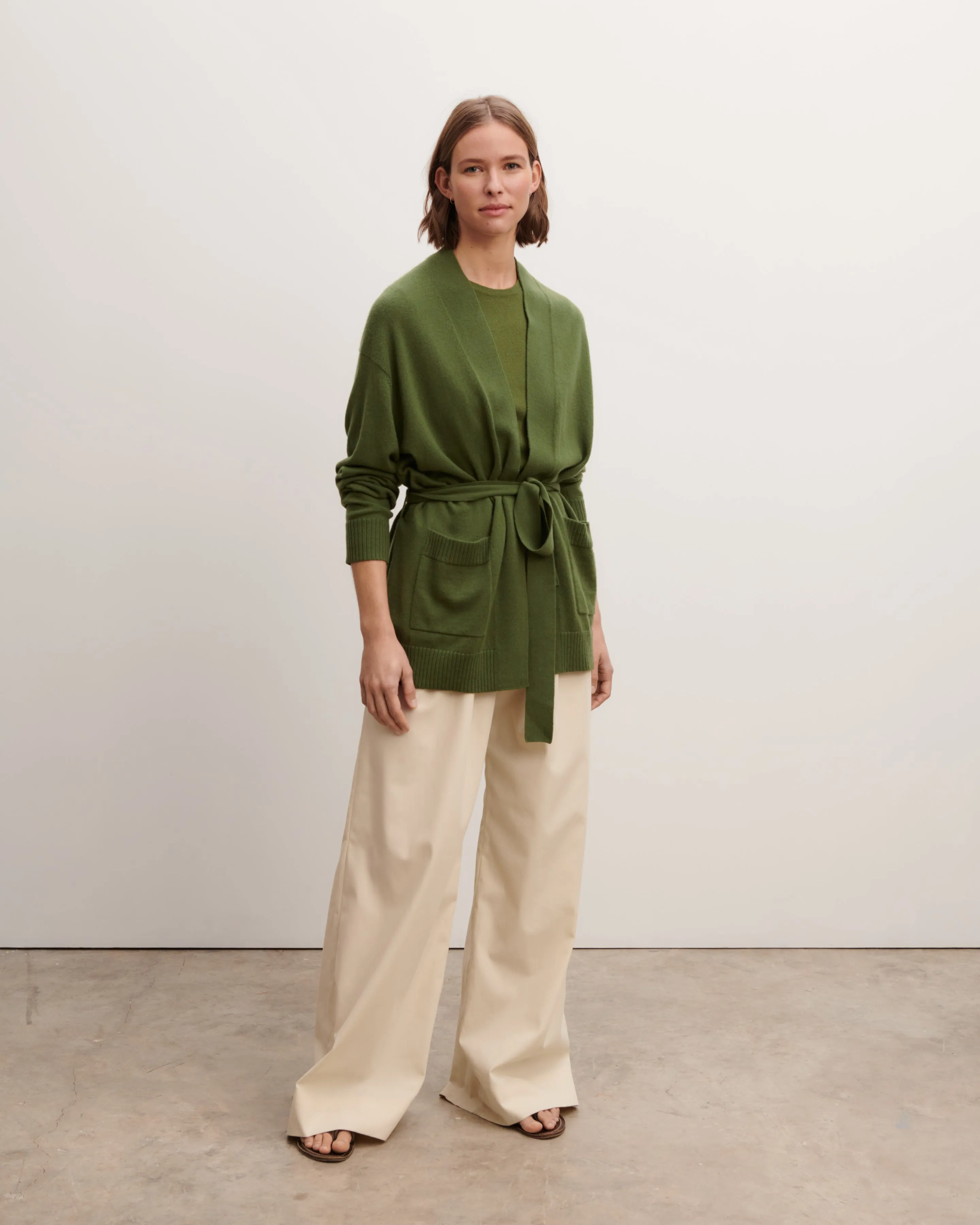 Belted cosy jacket Eric Bompard