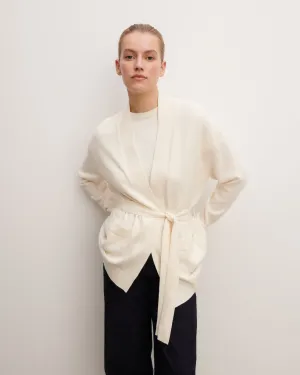 Belted cosy jacket Eric Bompard