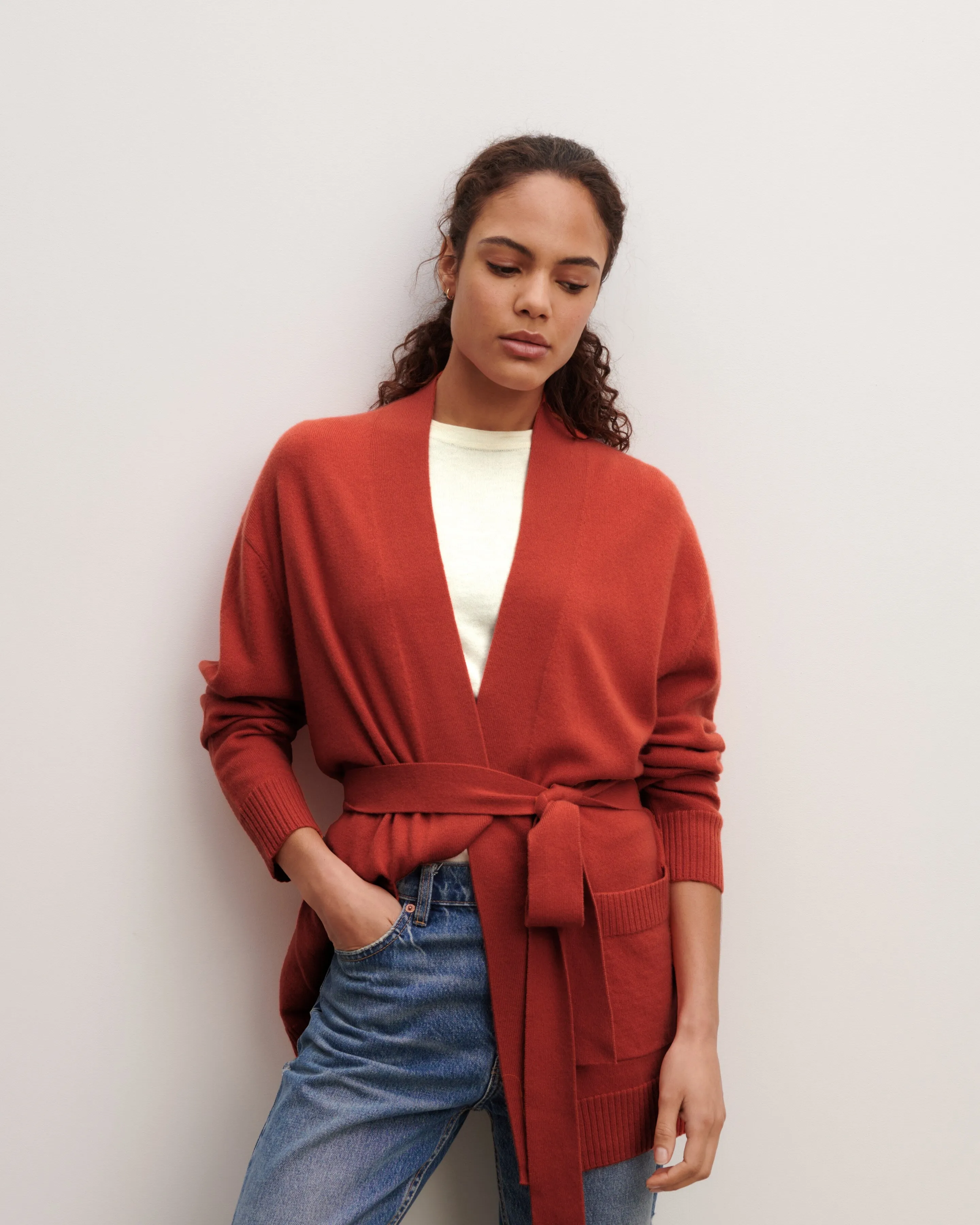 Belted cosy jacket Eric Bompard