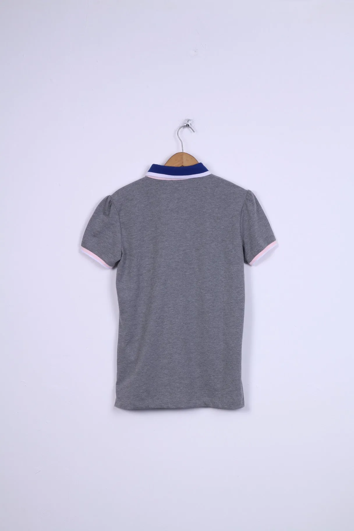 Beverlly Hills Womens XXL Polo Shirt Grey Short Sleeve Cotton