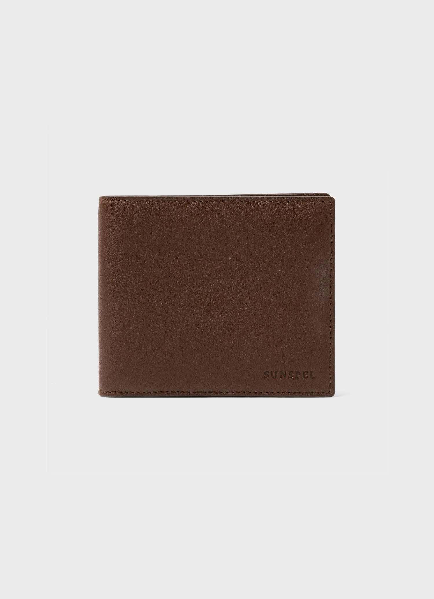 Bifold Wallet in Brown Sunspel