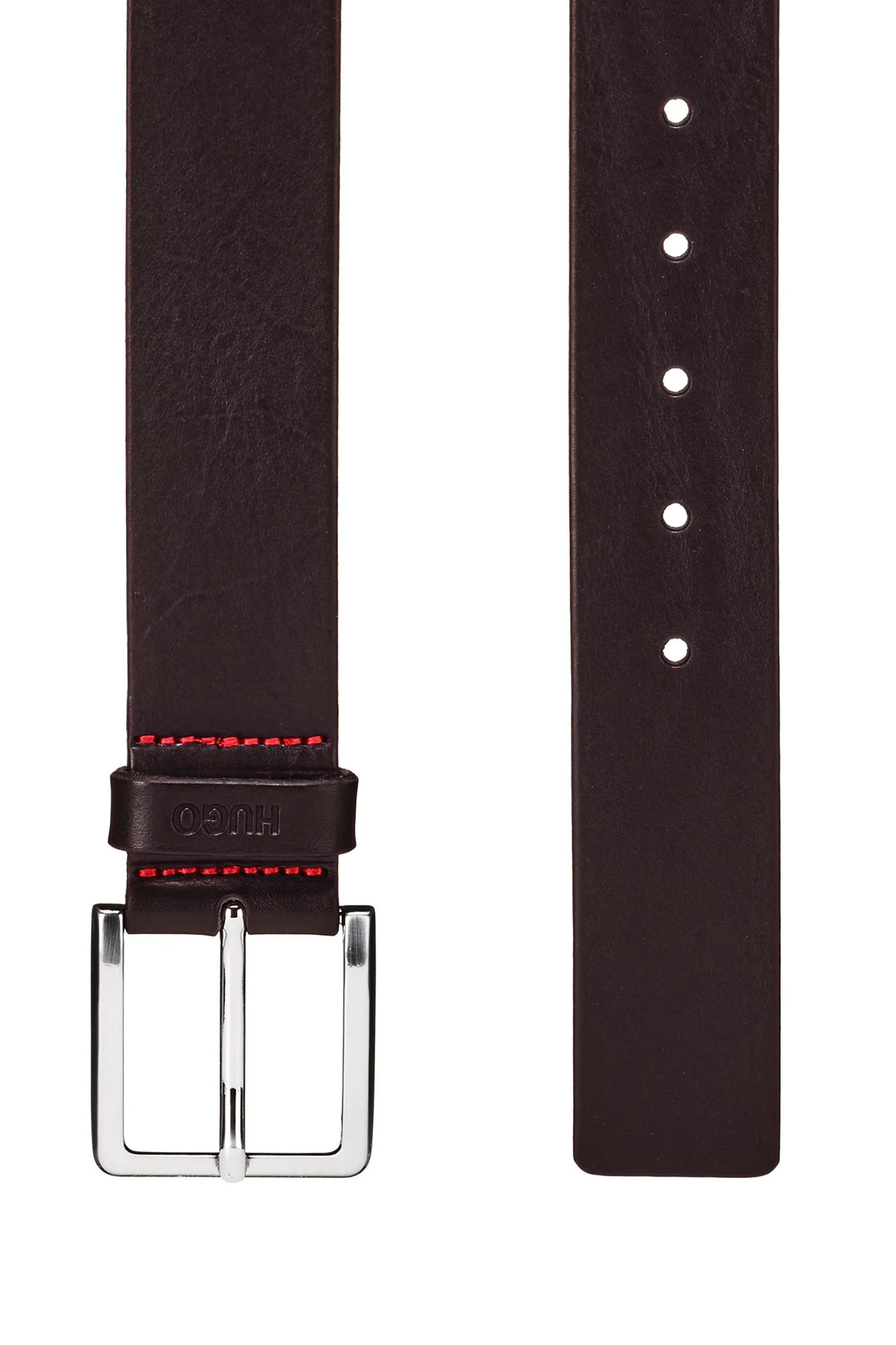 BOSS Gionios _sz40 Leather Belt Dark Brown