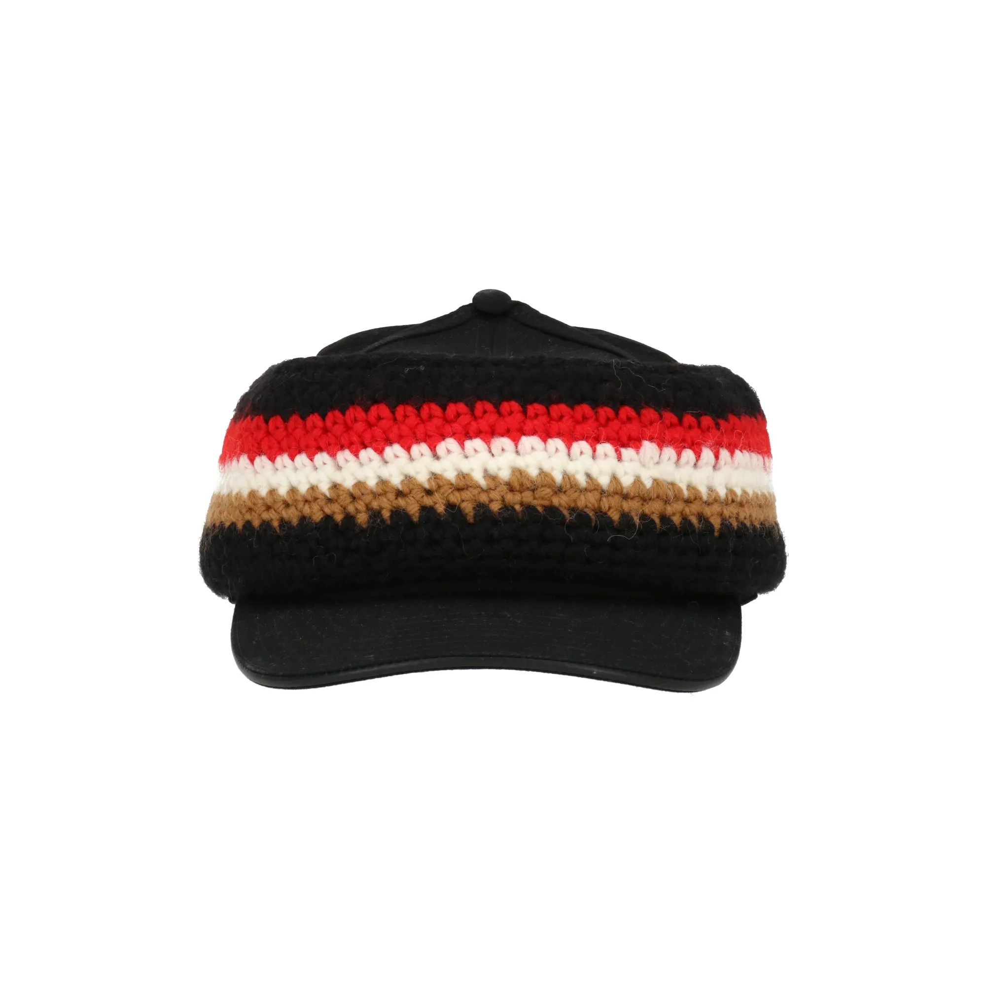 Burberry Mens Black Multi Hat