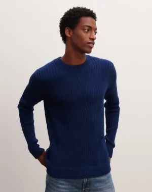 Cable round neck pullover Eric Bompard