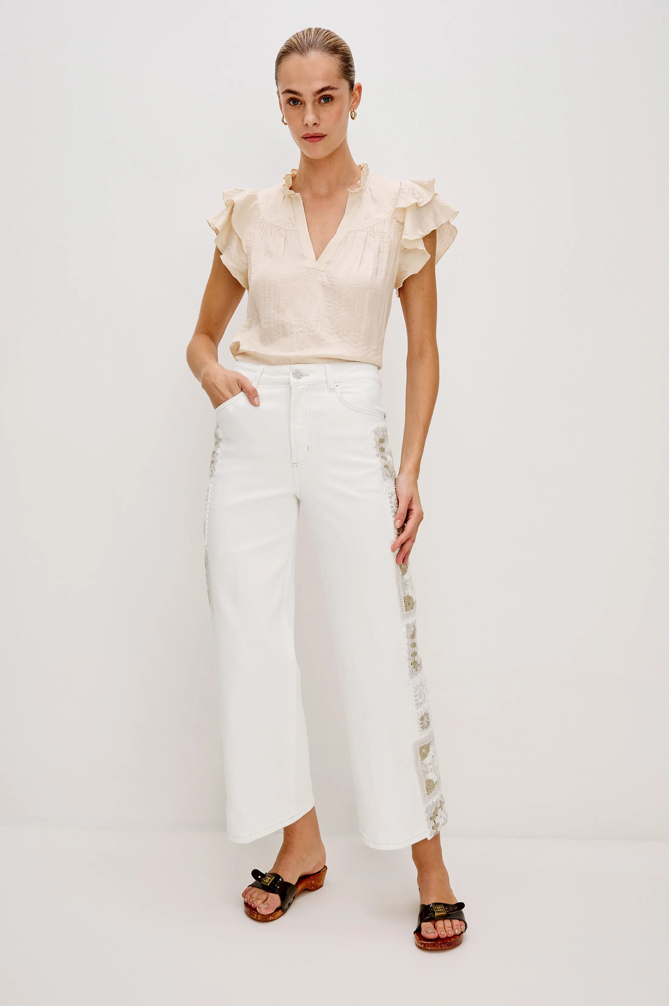 CALISTA TOP - IVORY Rails
