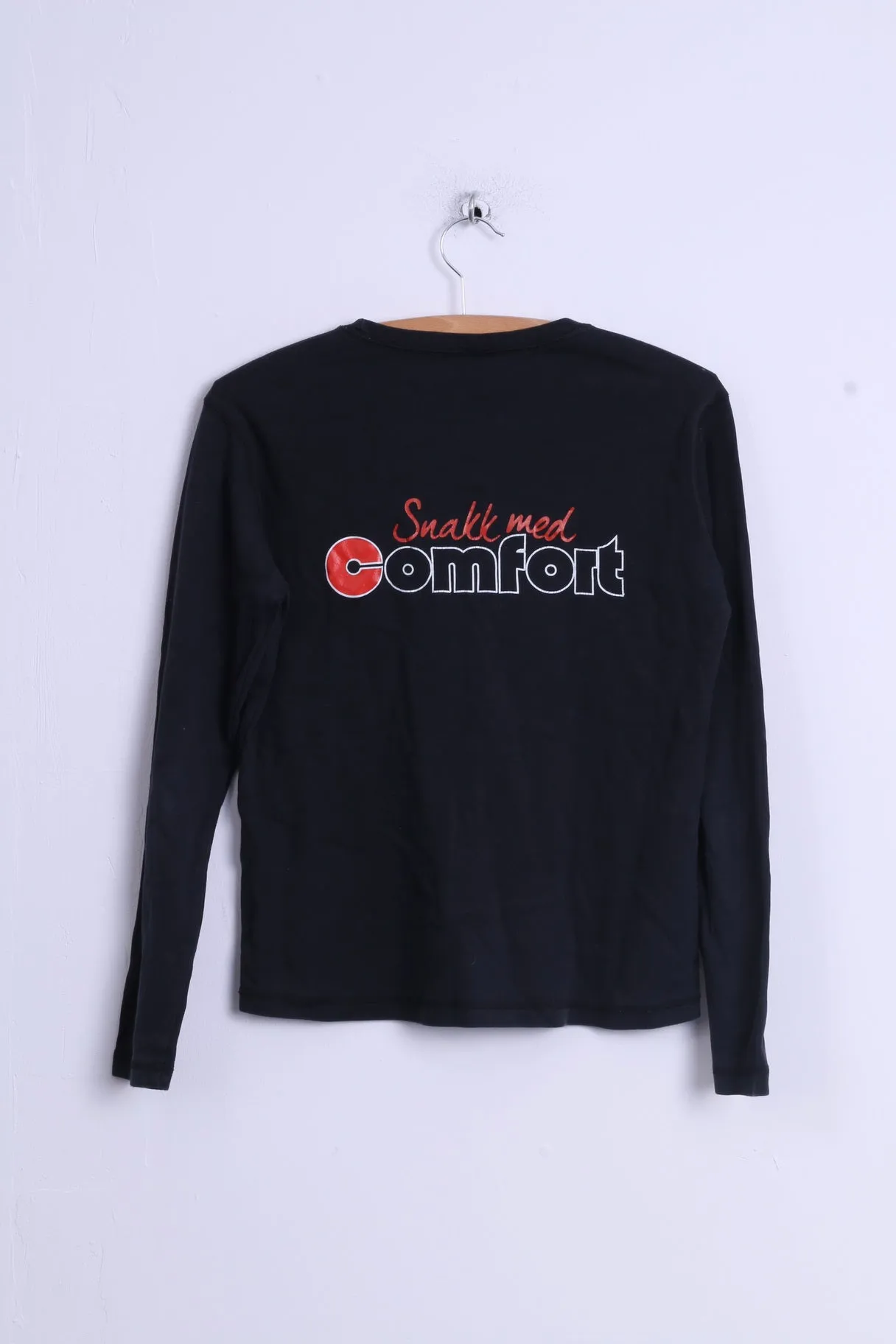 Camus Womens XL Shirt Black Cotton Long Sleeve Comfort Langset