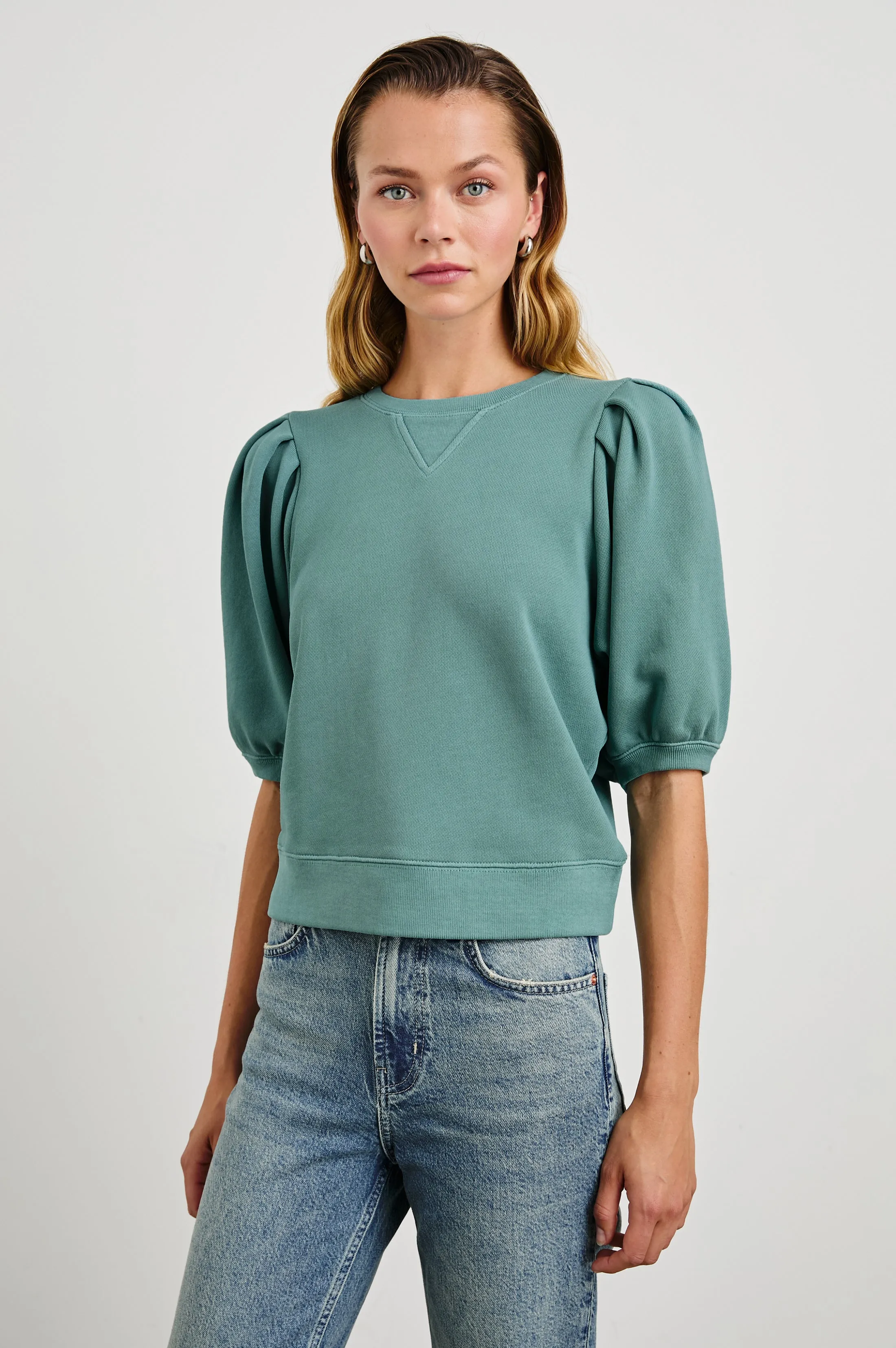 CAMY SWEATSHIRT - STONE BLUE Rails
