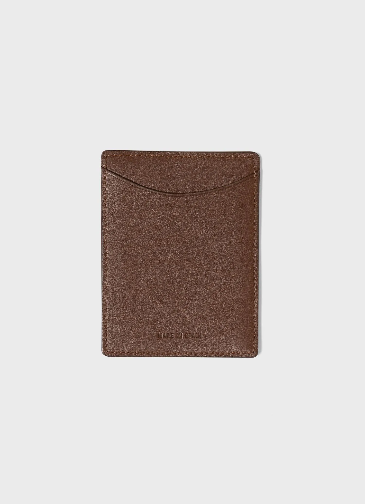 Card Holder in Brown Sunspel