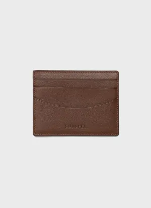 Card Holder in Brown Sunspel
