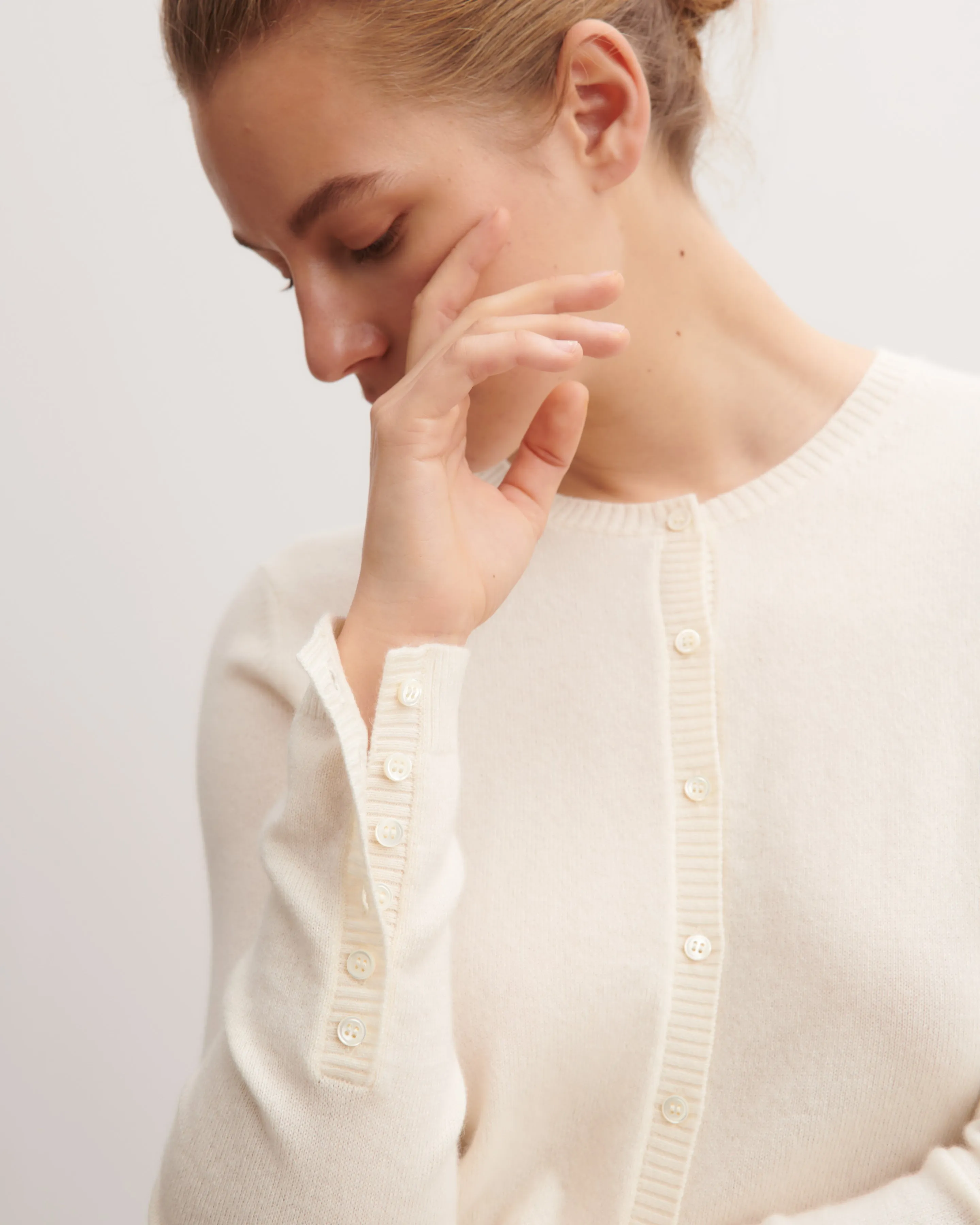 Cardigan with buttoned sleeves Eric Bompard