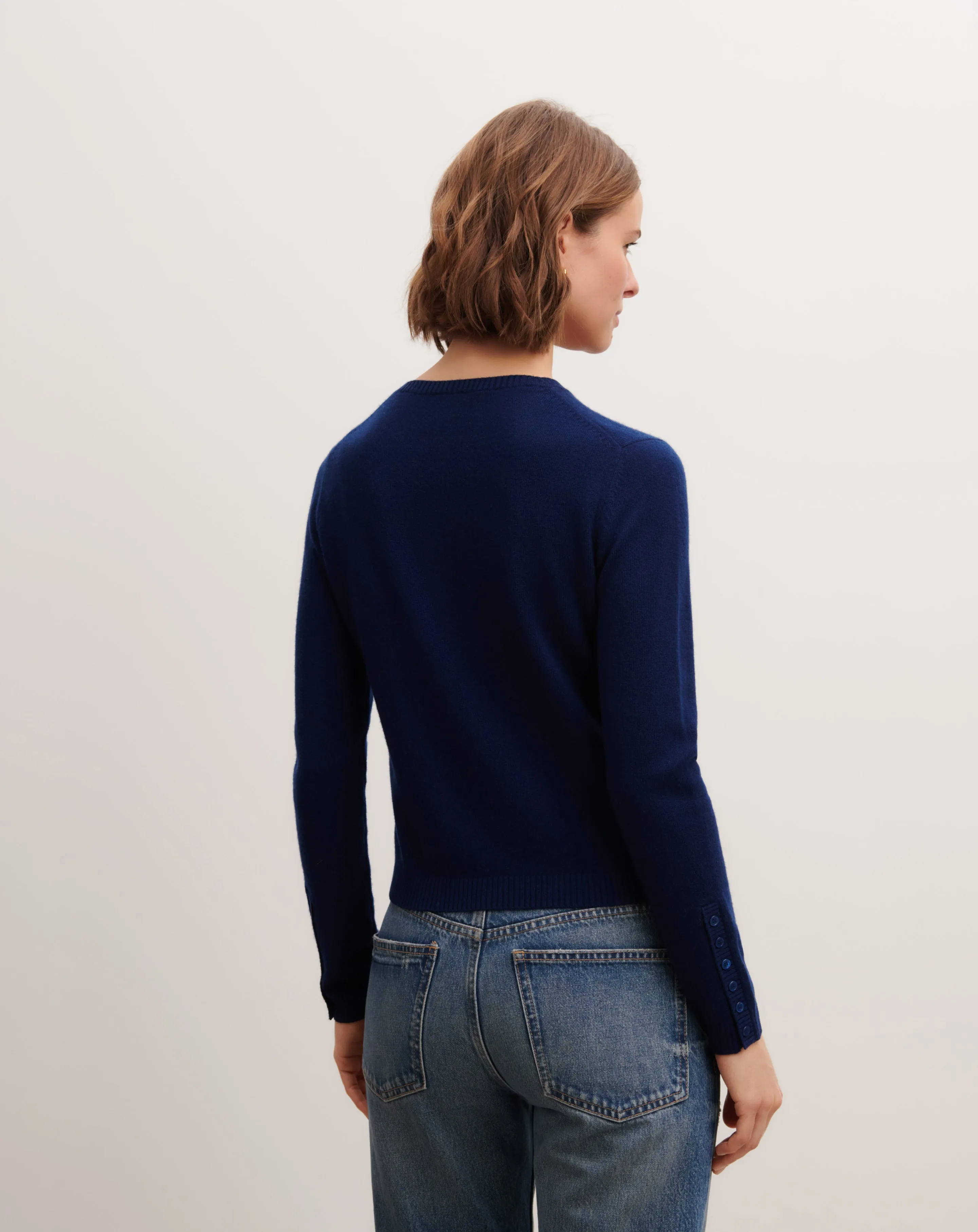 Cardigan with buttoned sleeves Eric Bompard