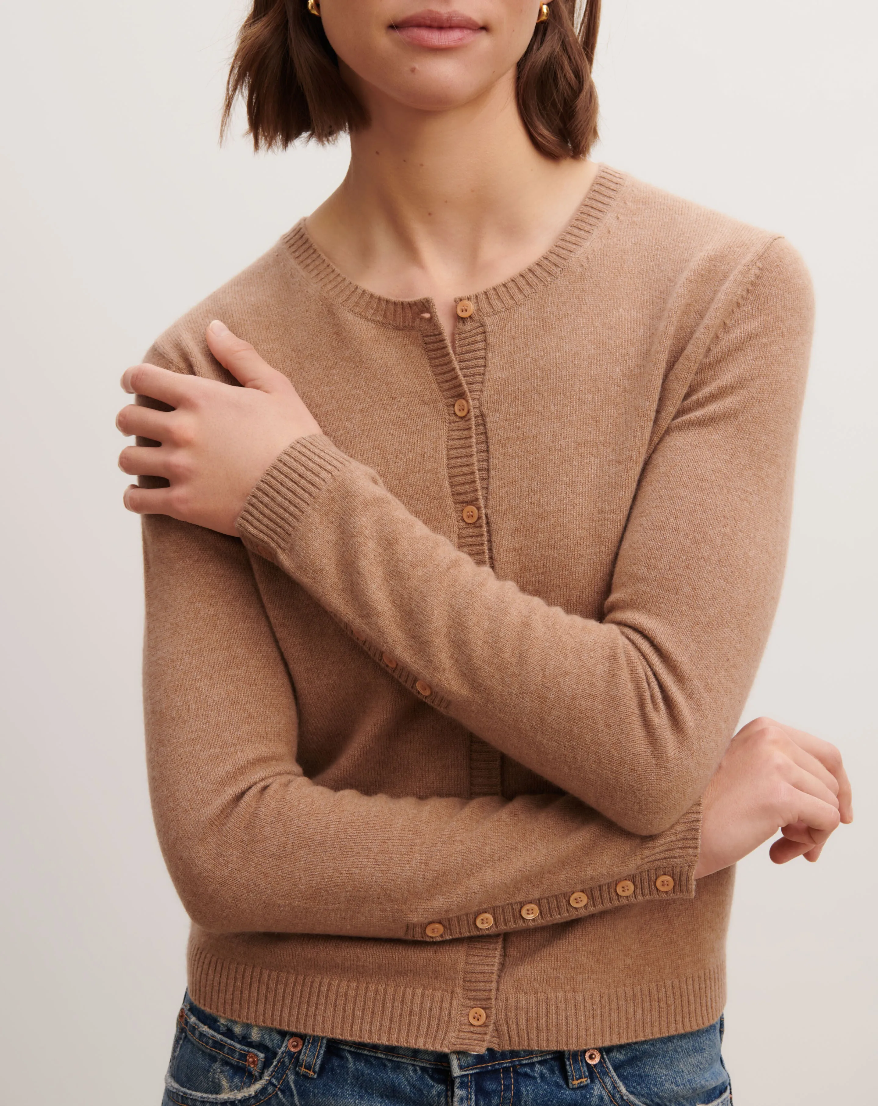 Cardigan with buttoned sleeves Eric Bompard