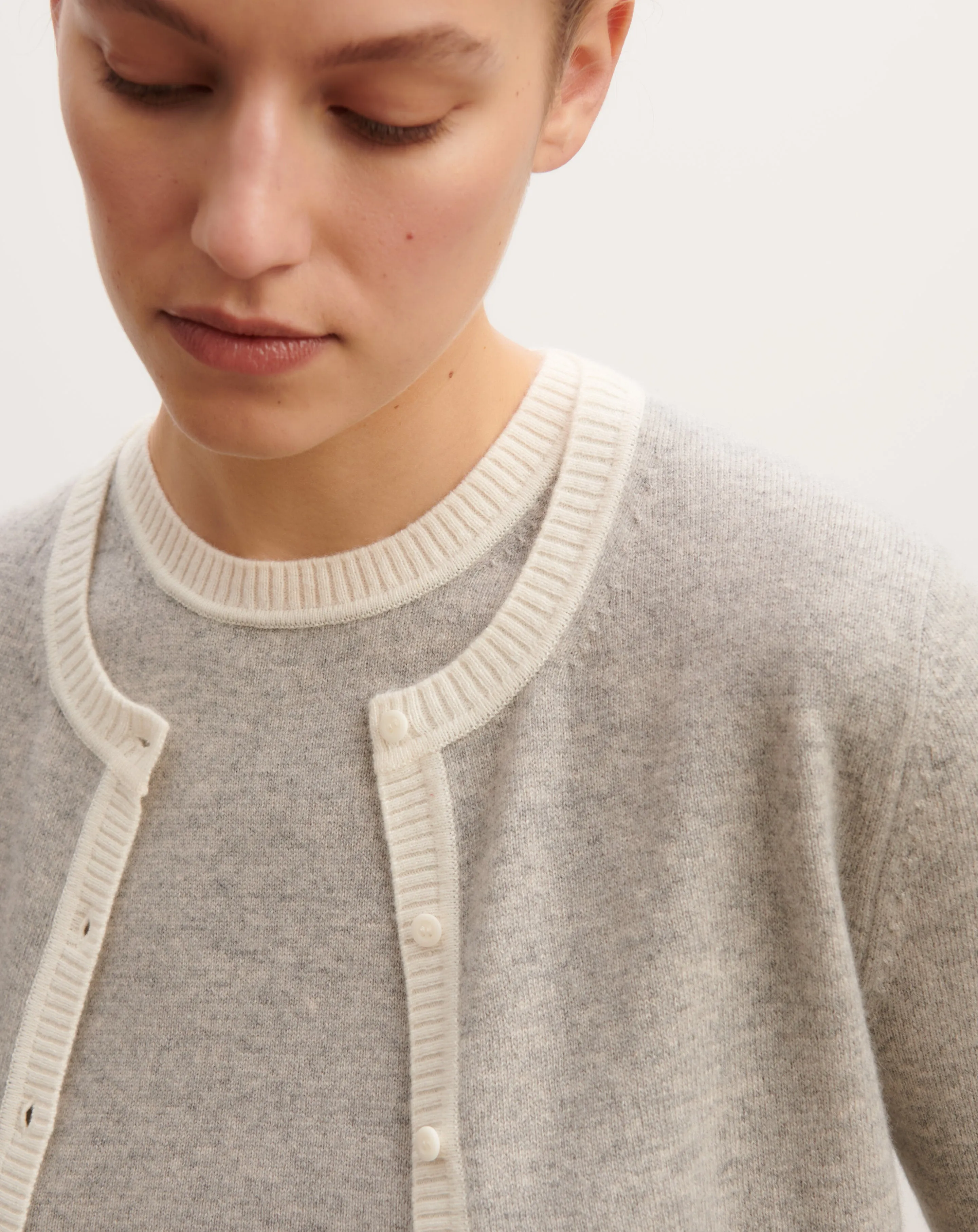 Cardigan with buttoned sleeves Eric Bompard