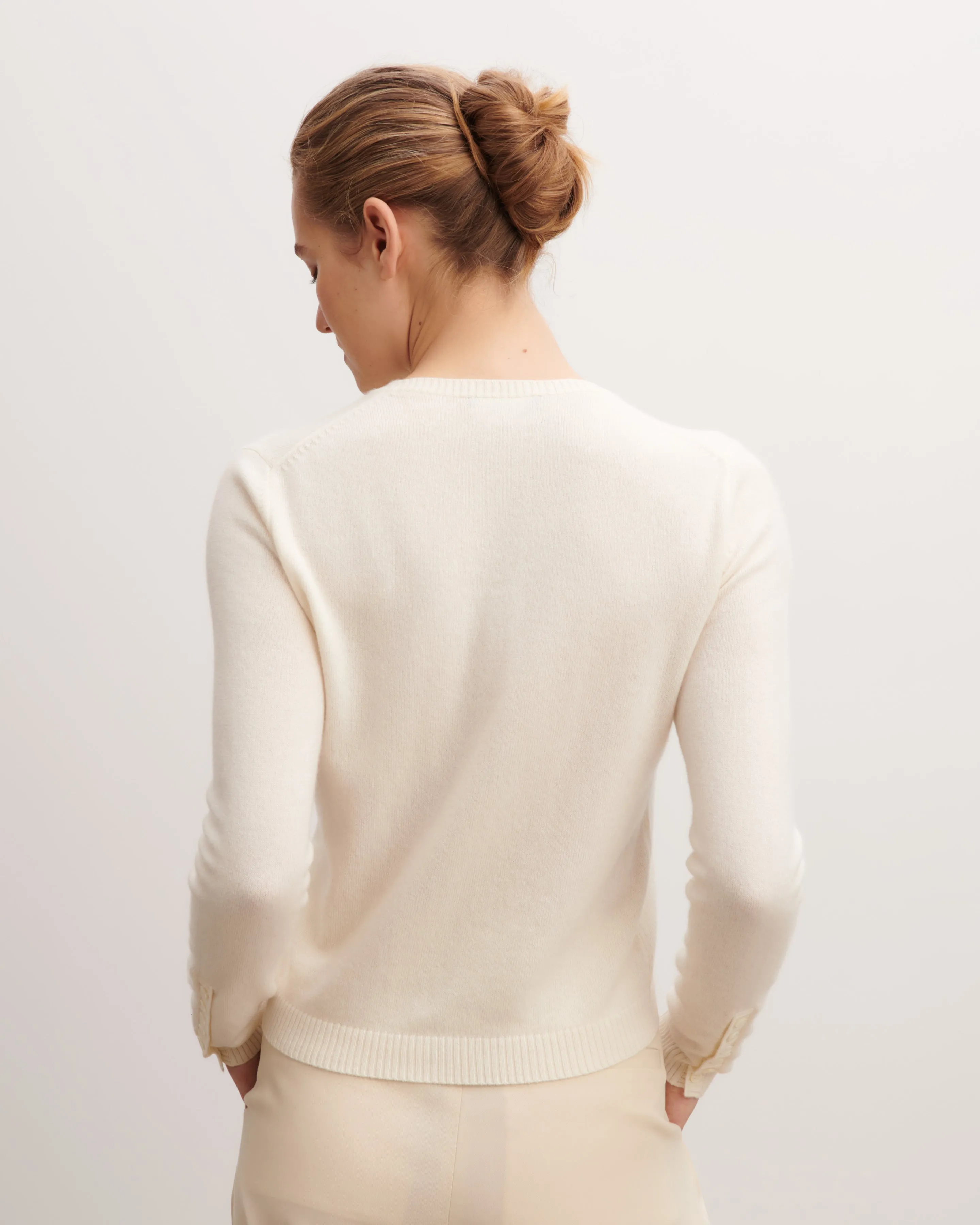 Cardigan with buttoned sleeves Eric Bompard