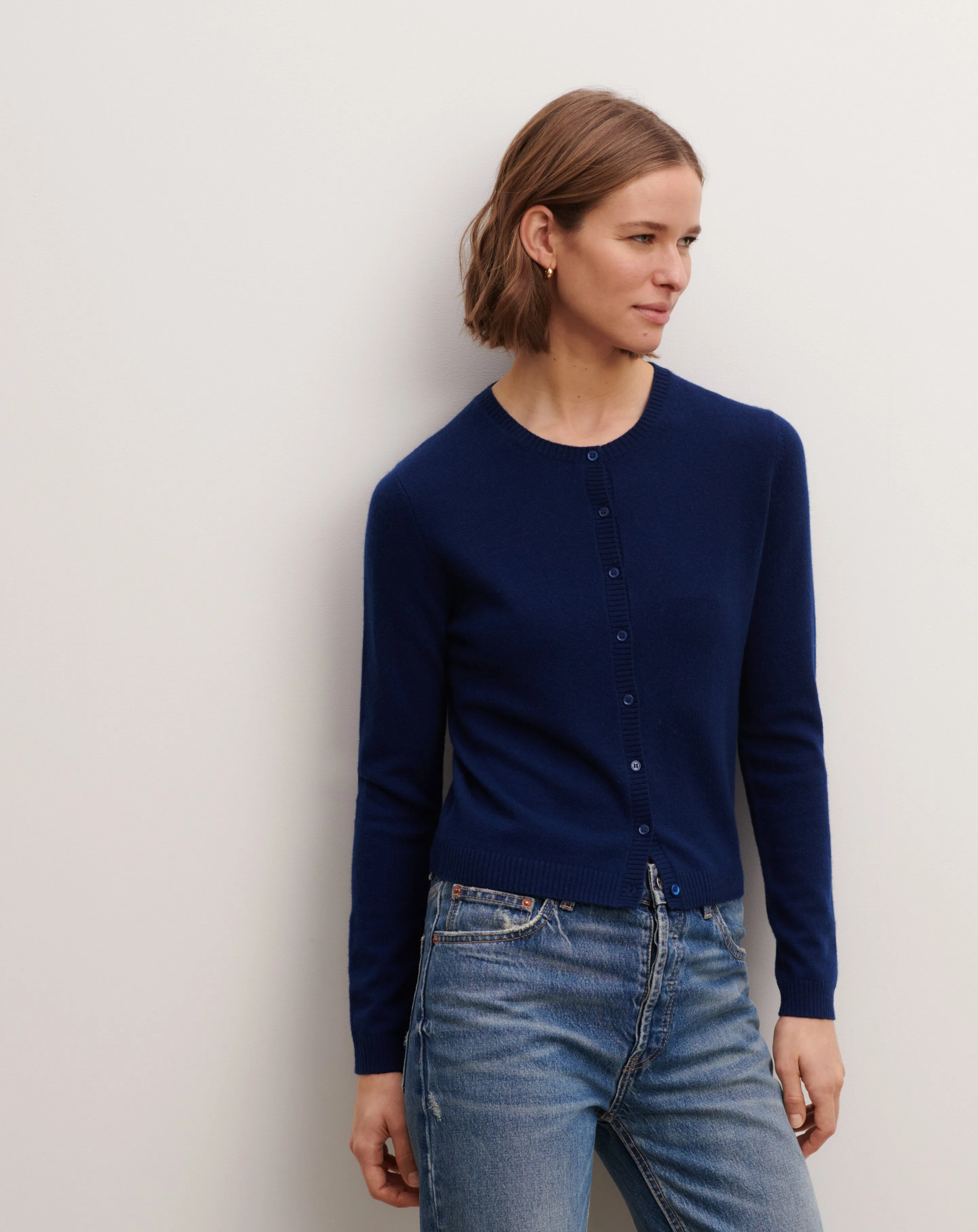 Cardigan with buttoned sleeves Eric Bompard