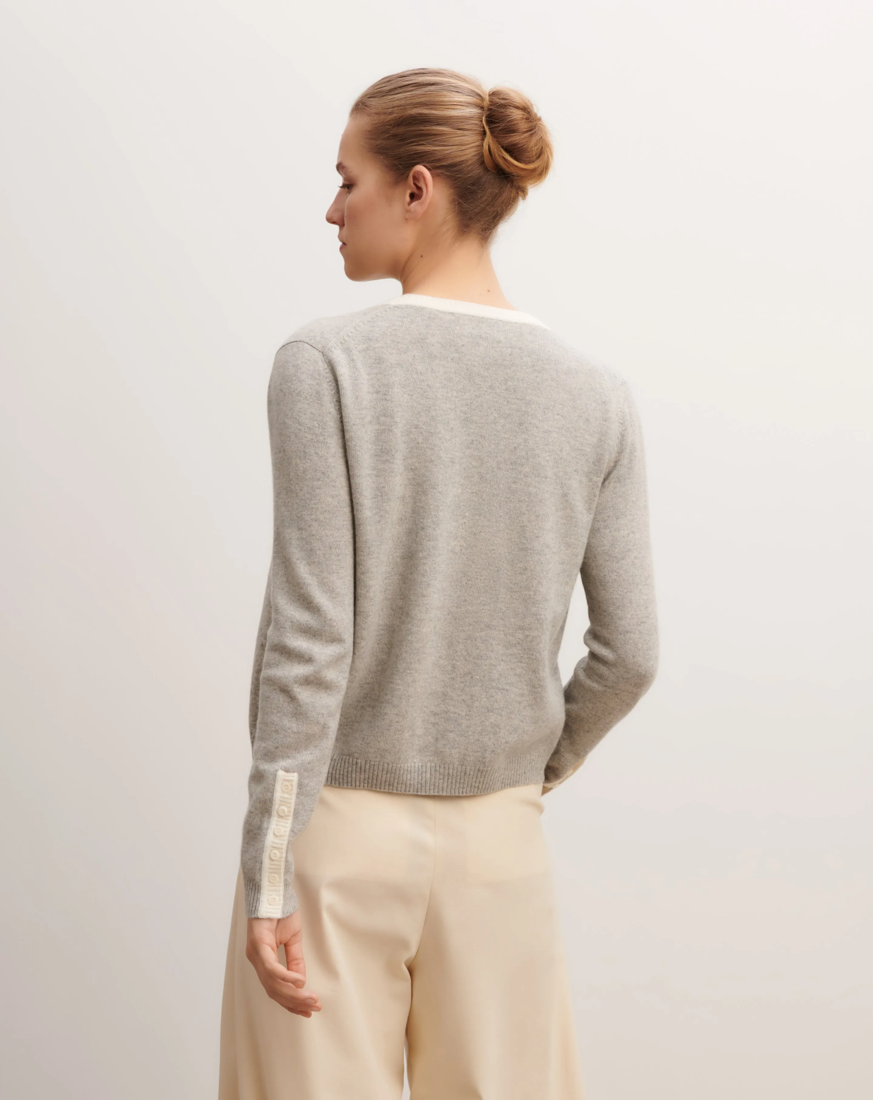 Cardigan with buttoned sleeves Eric Bompard