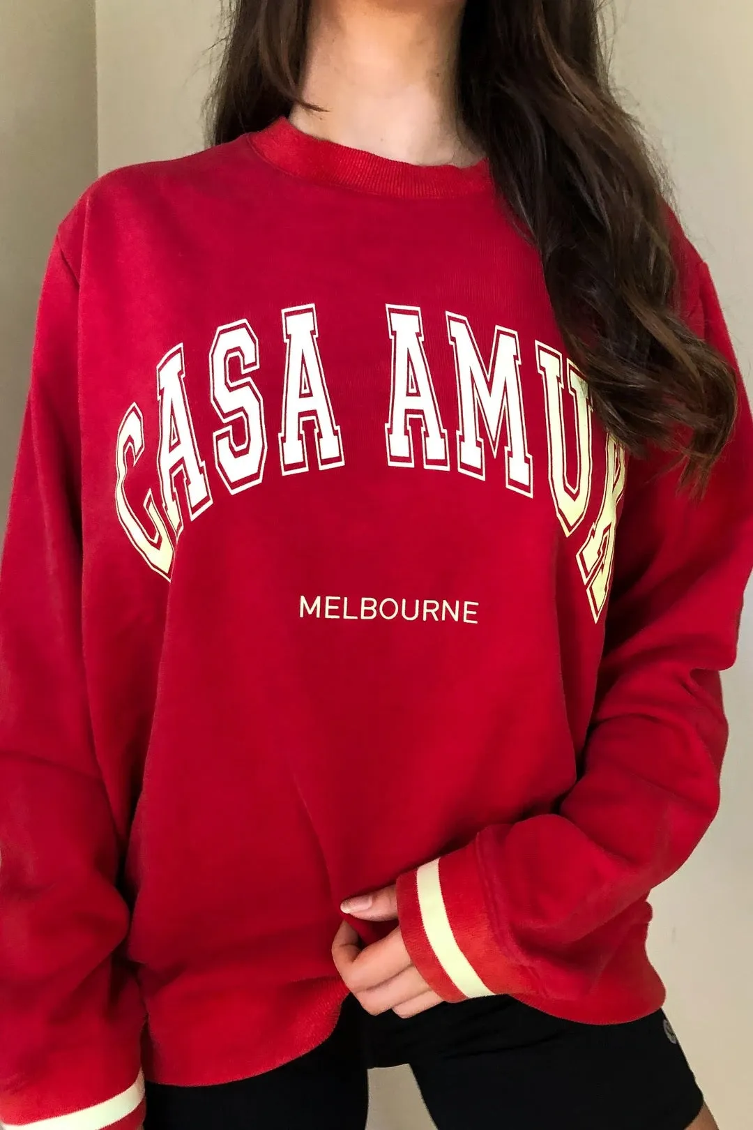 Casa Amuk WOMENS LIMITED EDITION VINTAGE JUMPER - RED
