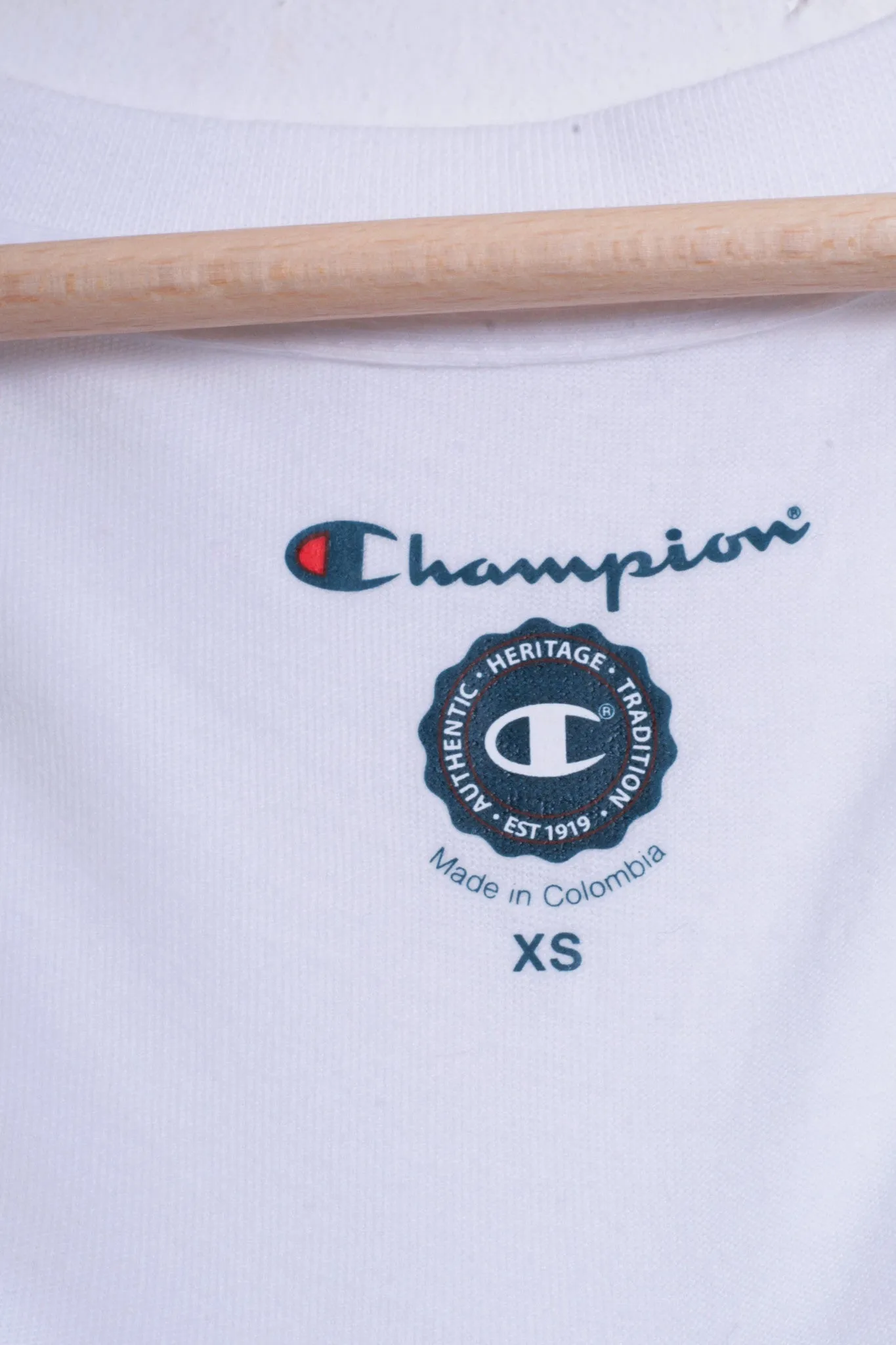 Champion St. Lawrence Saints Womens XS Shirt Blouse V Neck White Cotton