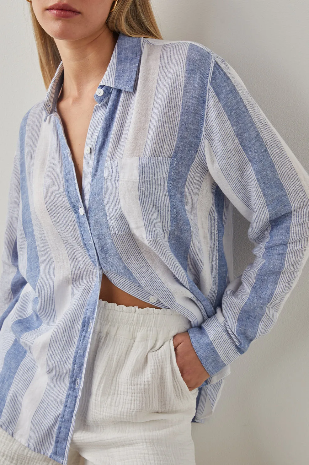 CHARLI SHIRT - NEVIS STRIPE Rails
