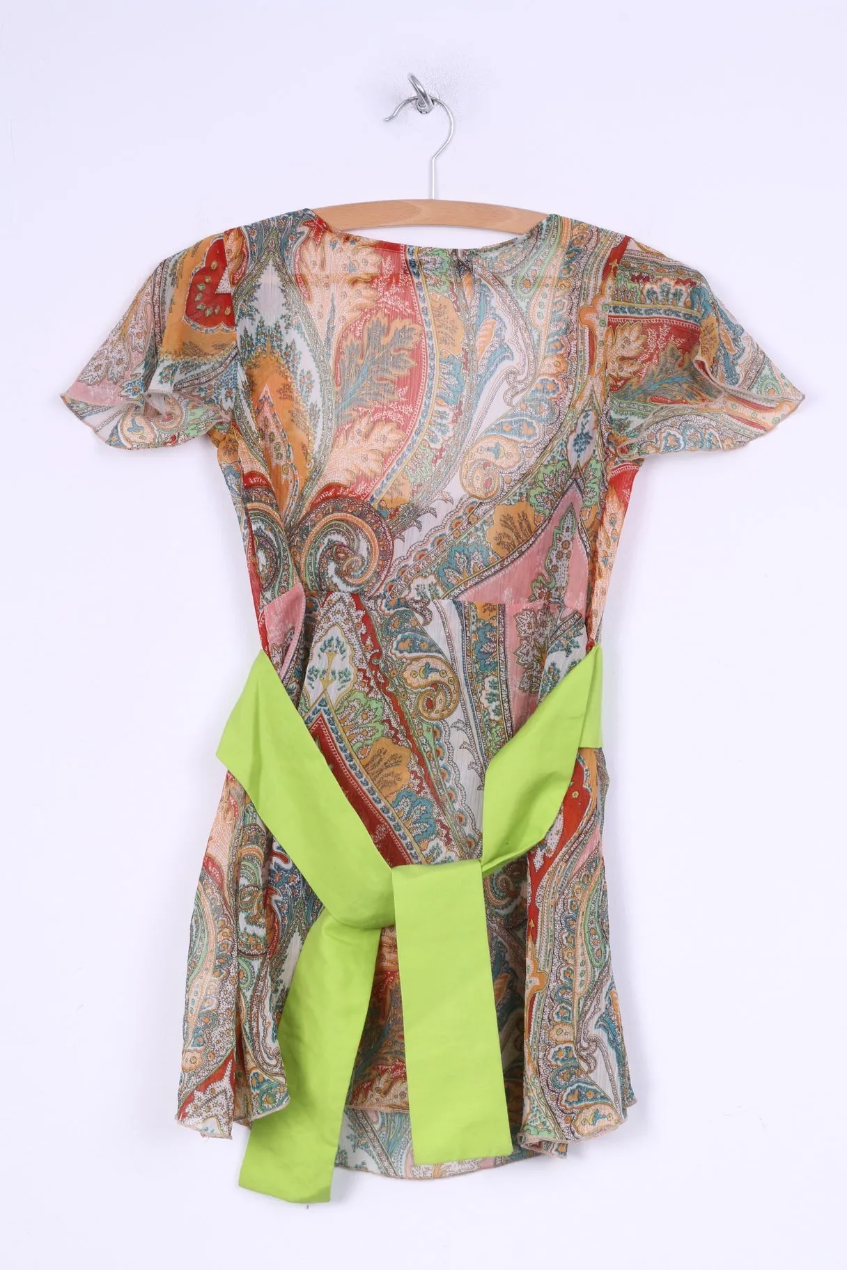 Chemistry Italia Womens 1 M Blosue Tunic Multicolor Transparent