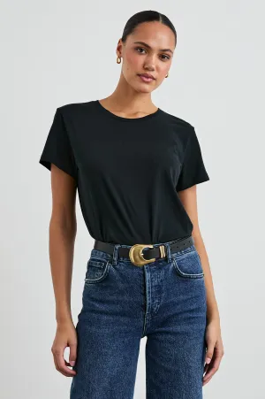 CLASSIC CREW NECK T-SHIRT - BLACK Rails