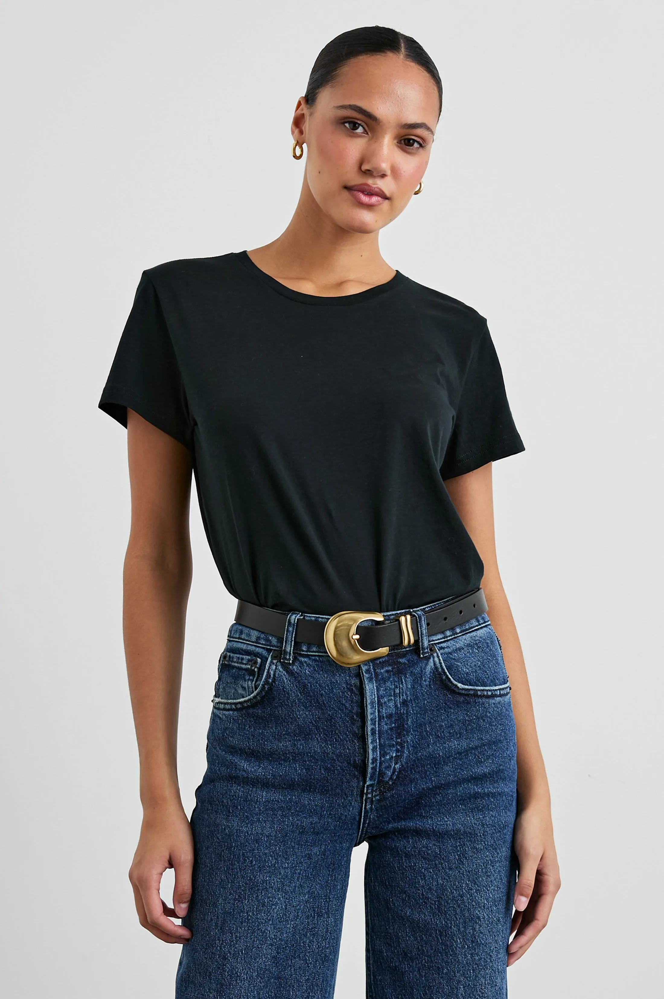 CLASSIC CREW NECK T-SHIRT - BLACK Rails