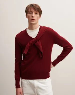 Classic V-neck pullover Eric Bompard