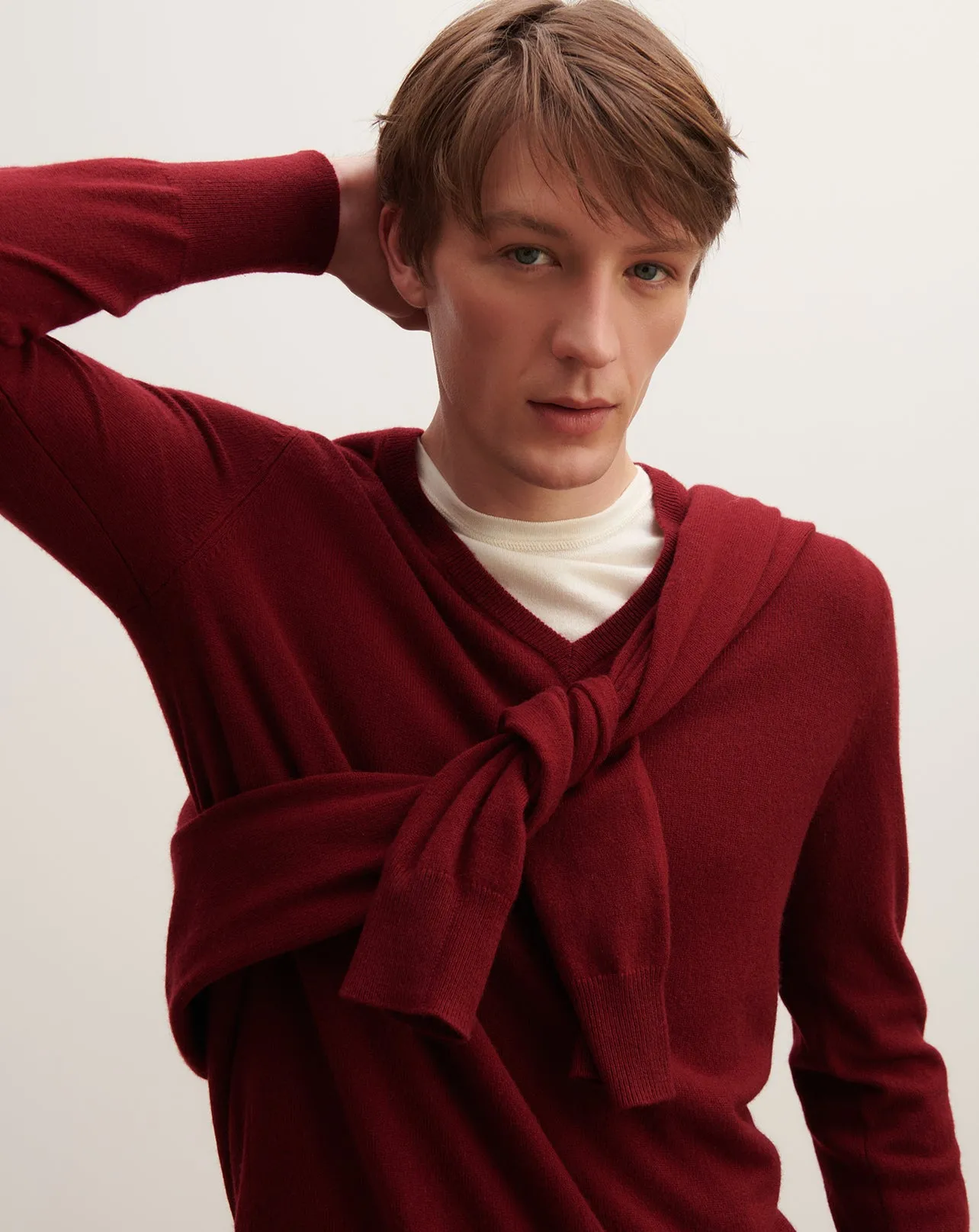 Classic V-neck pullover Eric Bompard