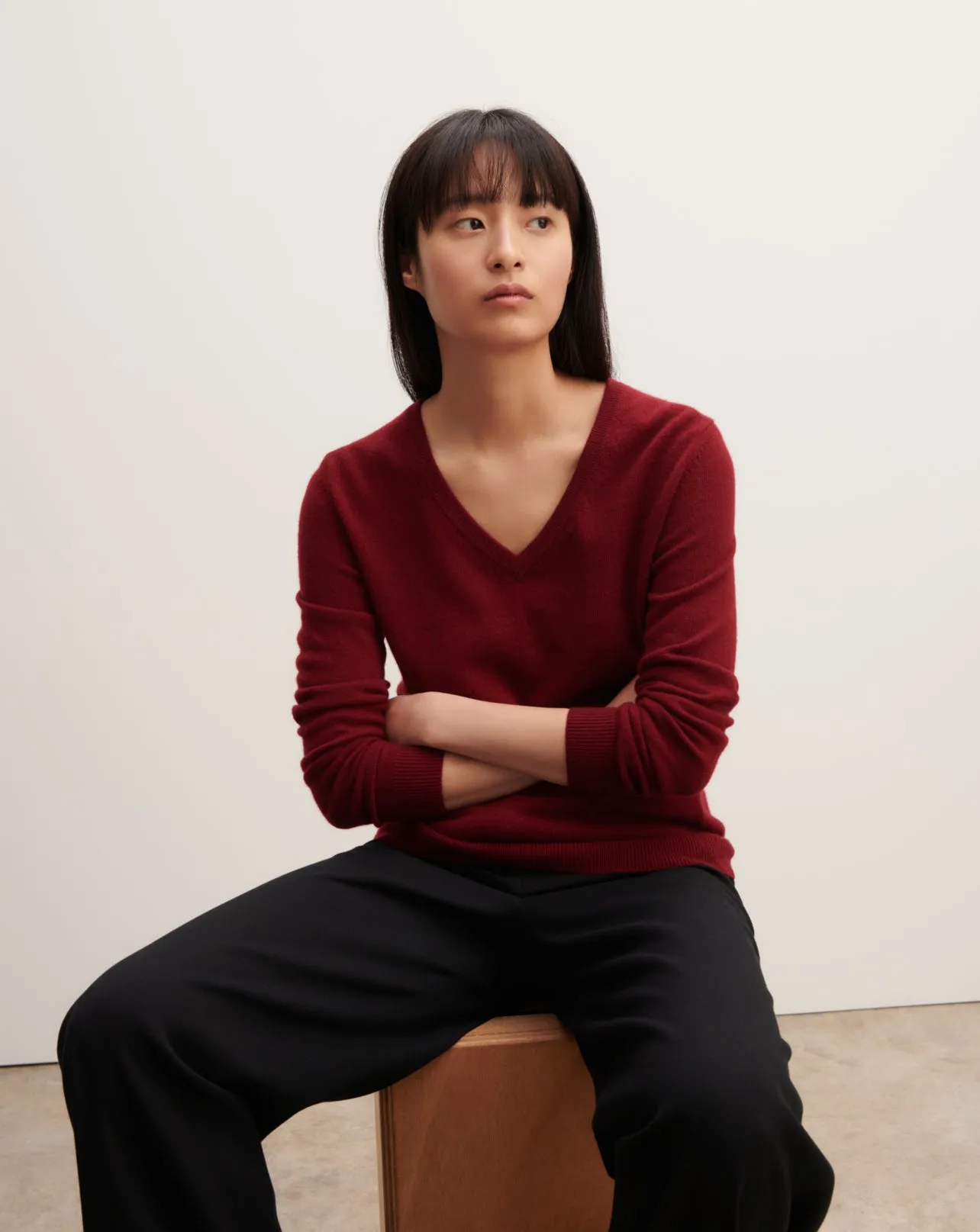 Classic V-neck pullover Eric Bompard