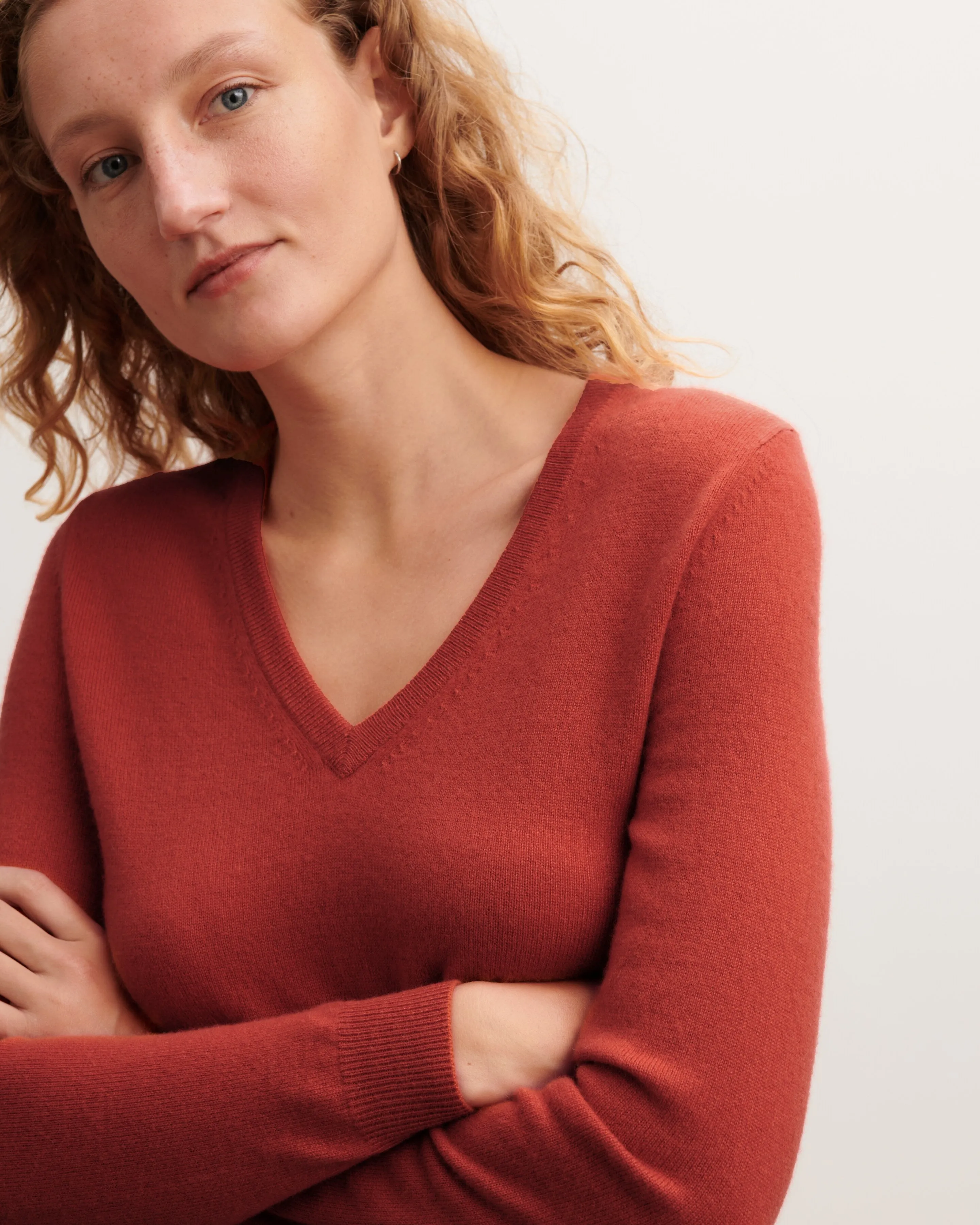 Classic V-neck pullover Eric Bompard