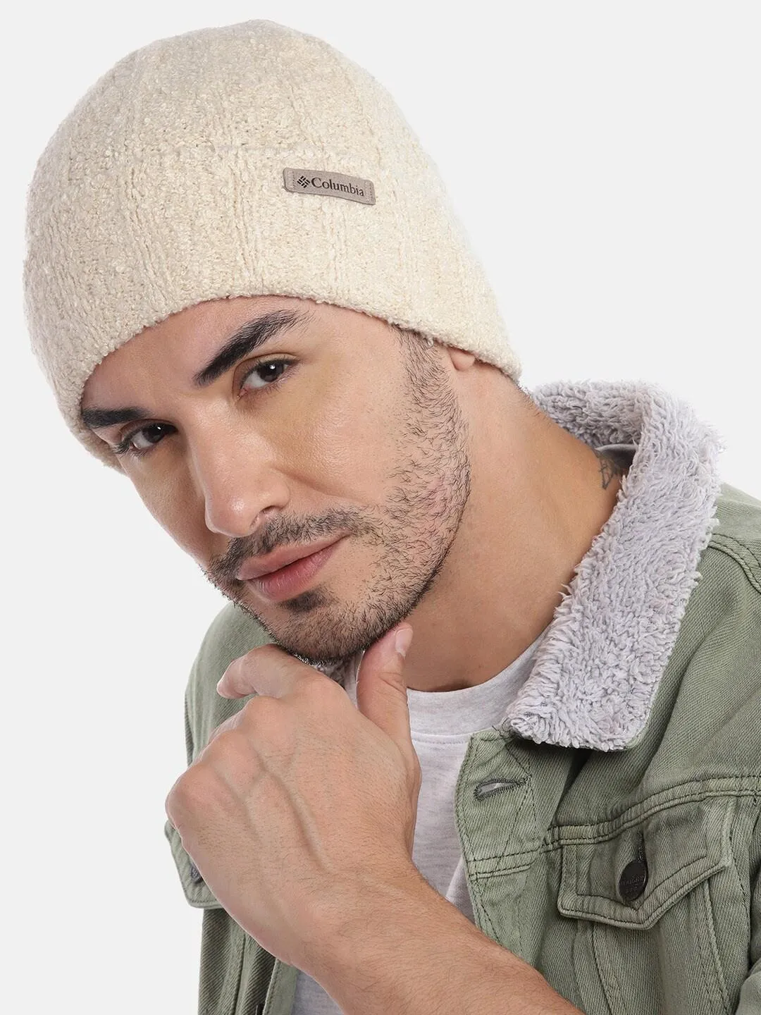 Columbia Unisex Beige Slowcamp Cuffed Beanie