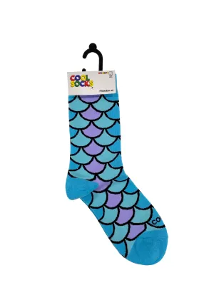 Cool Socks Womens Crew Mermaid Scales