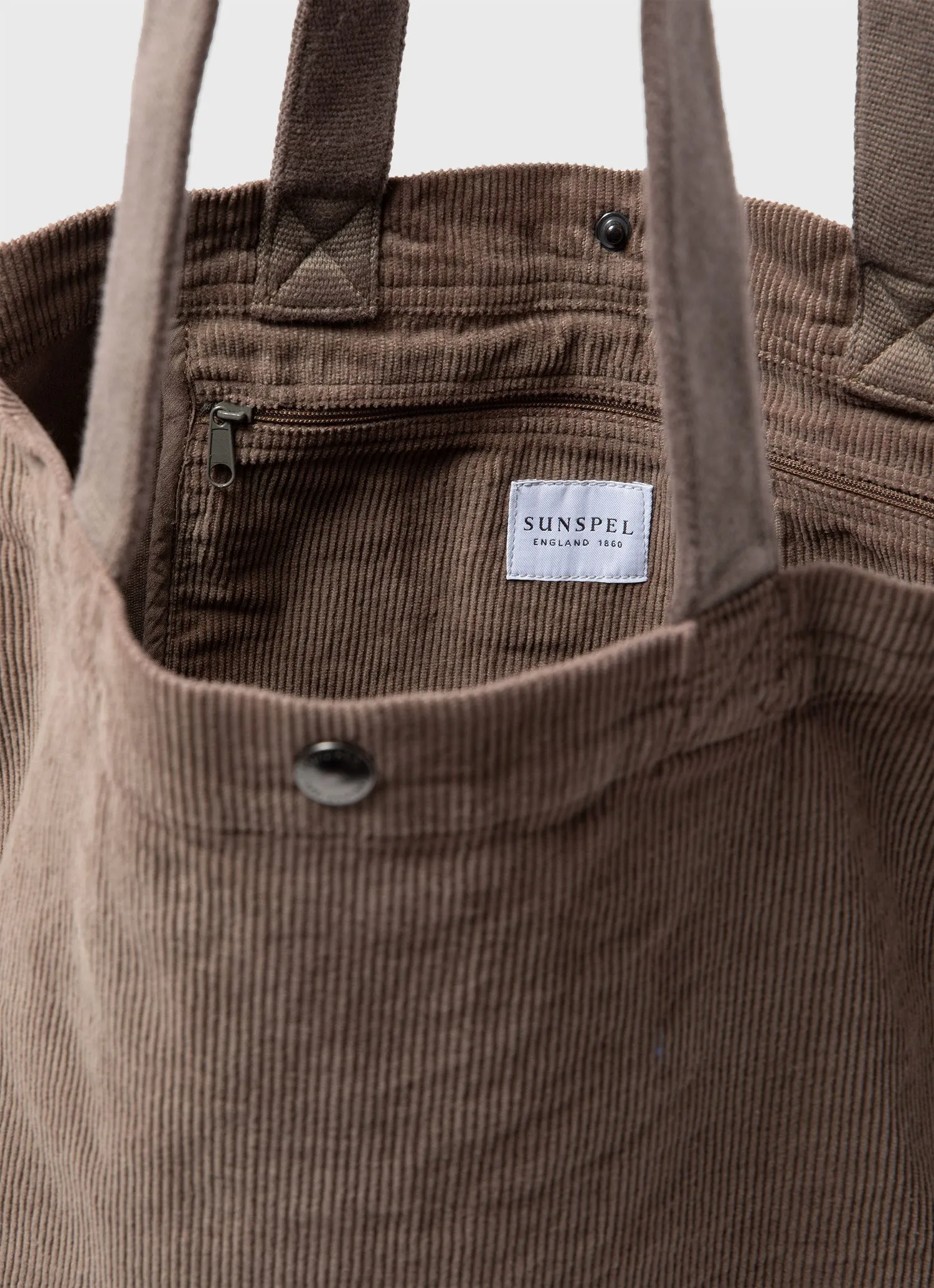 Corduroy Tote Bag in Cedar Sunspel