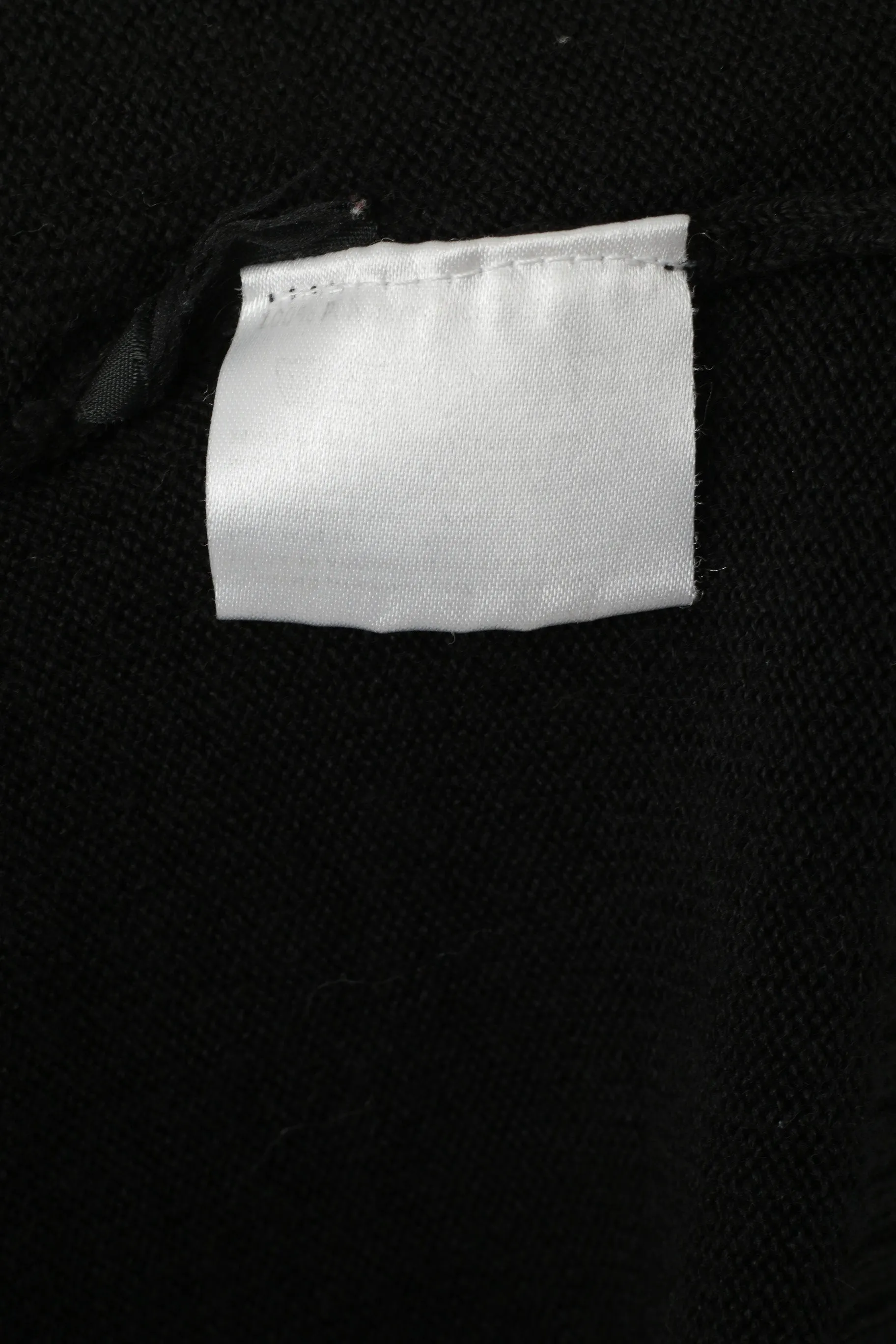 Dickies Men L (M) Jumper Black Soft Thin Crew Neck Logo Classic Stretch Sweater