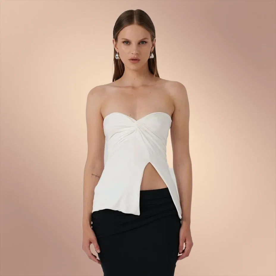 EFFIE KATS Womens Esmae Top - Vanilla