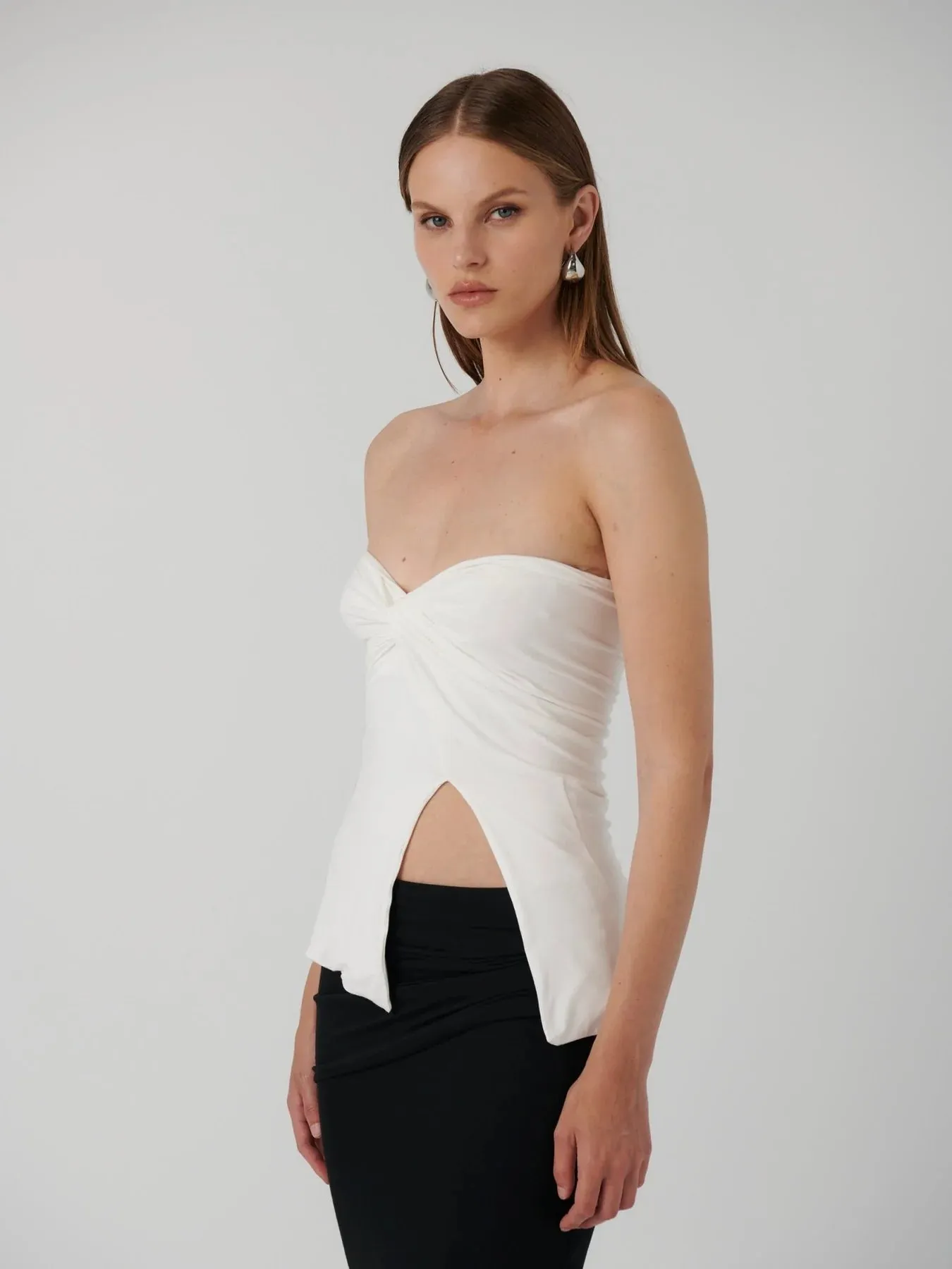 EFFIE KATS Womens Esmae Top - Vanilla