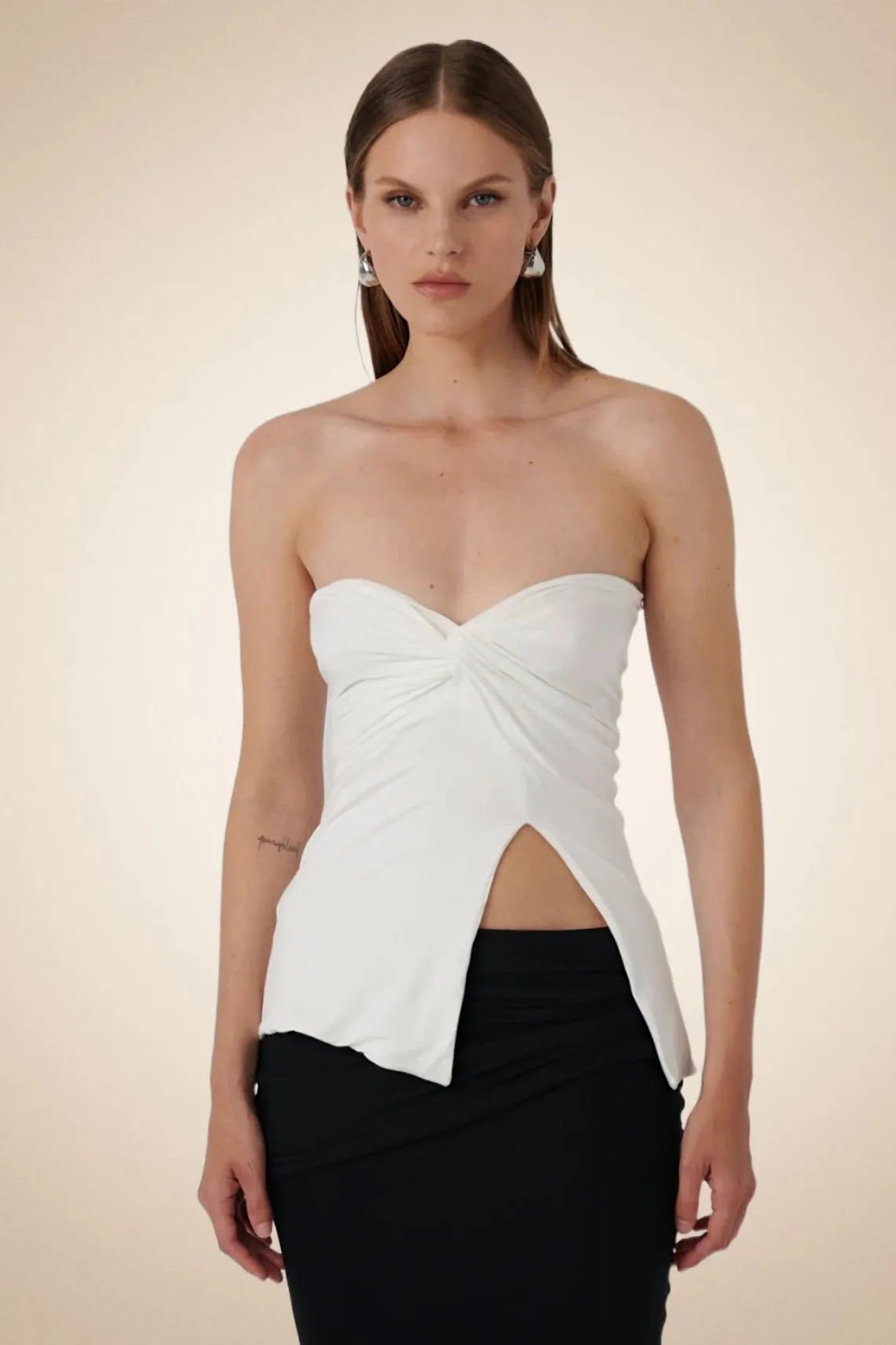 EFFIE KATS Womens Esmae Top - Vanilla