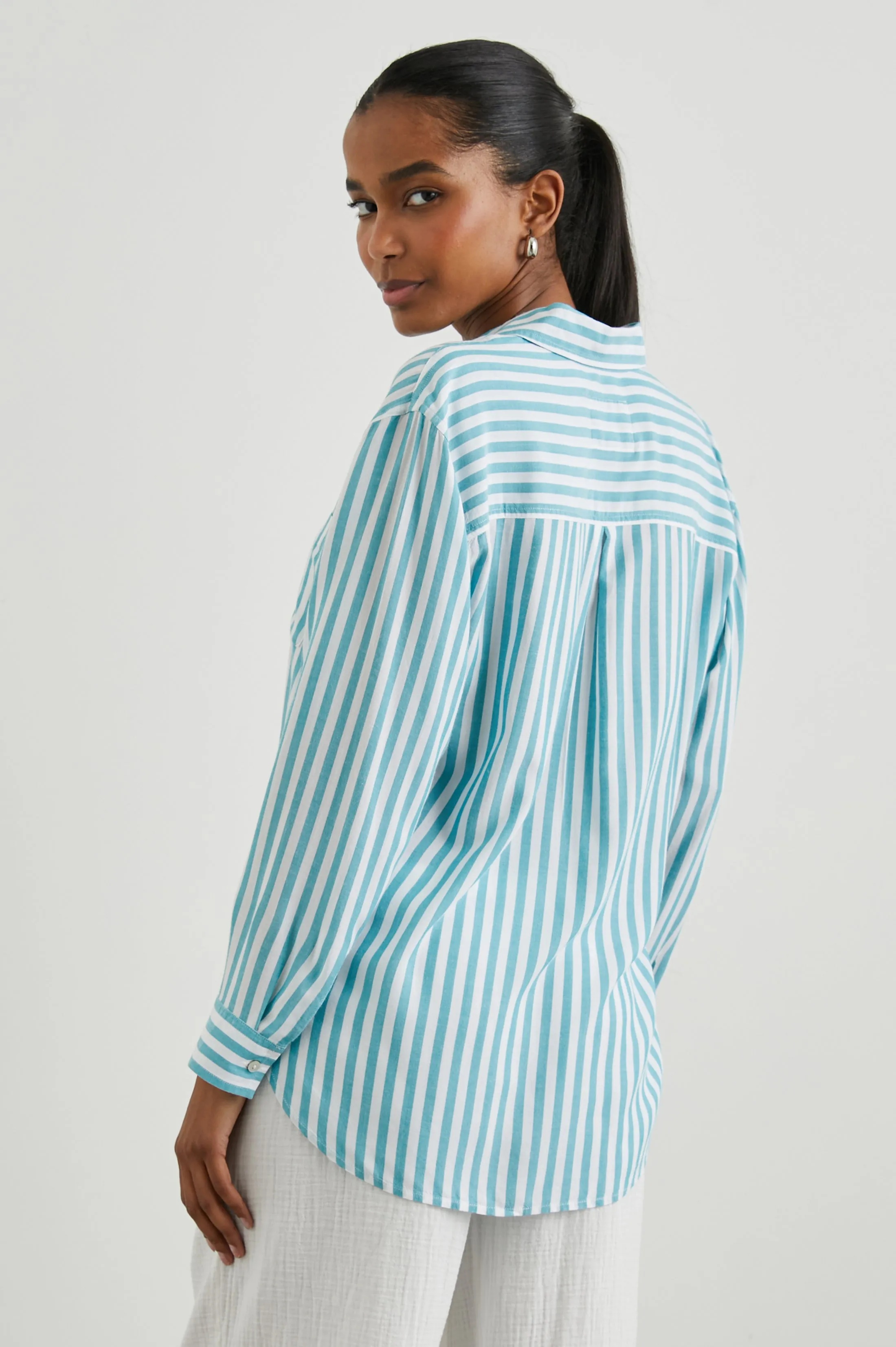 ELLE SHIRT - SALTAN STRIPE Rails