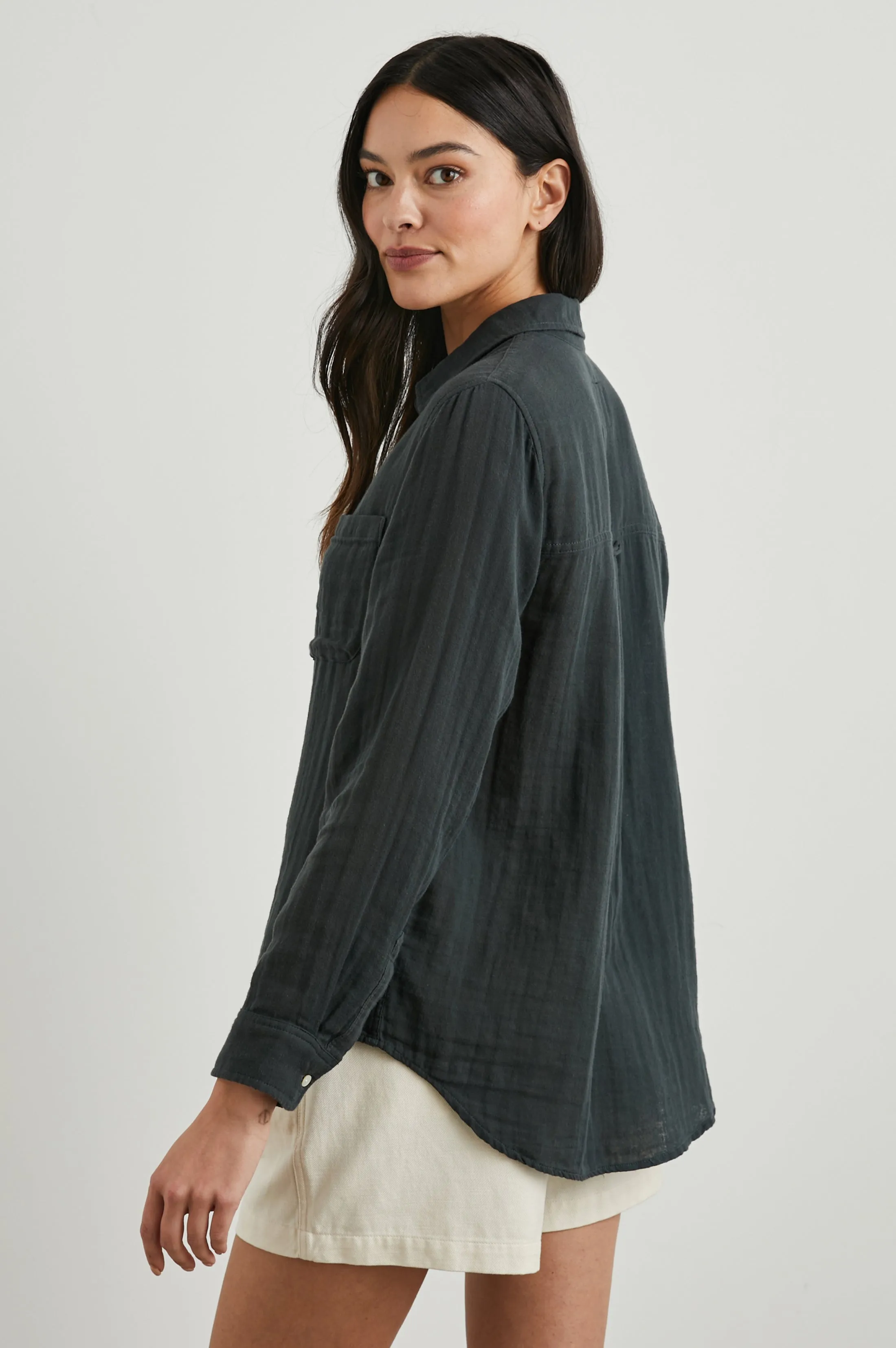 ELLIS SHIRT - WASHED BLACK Rails